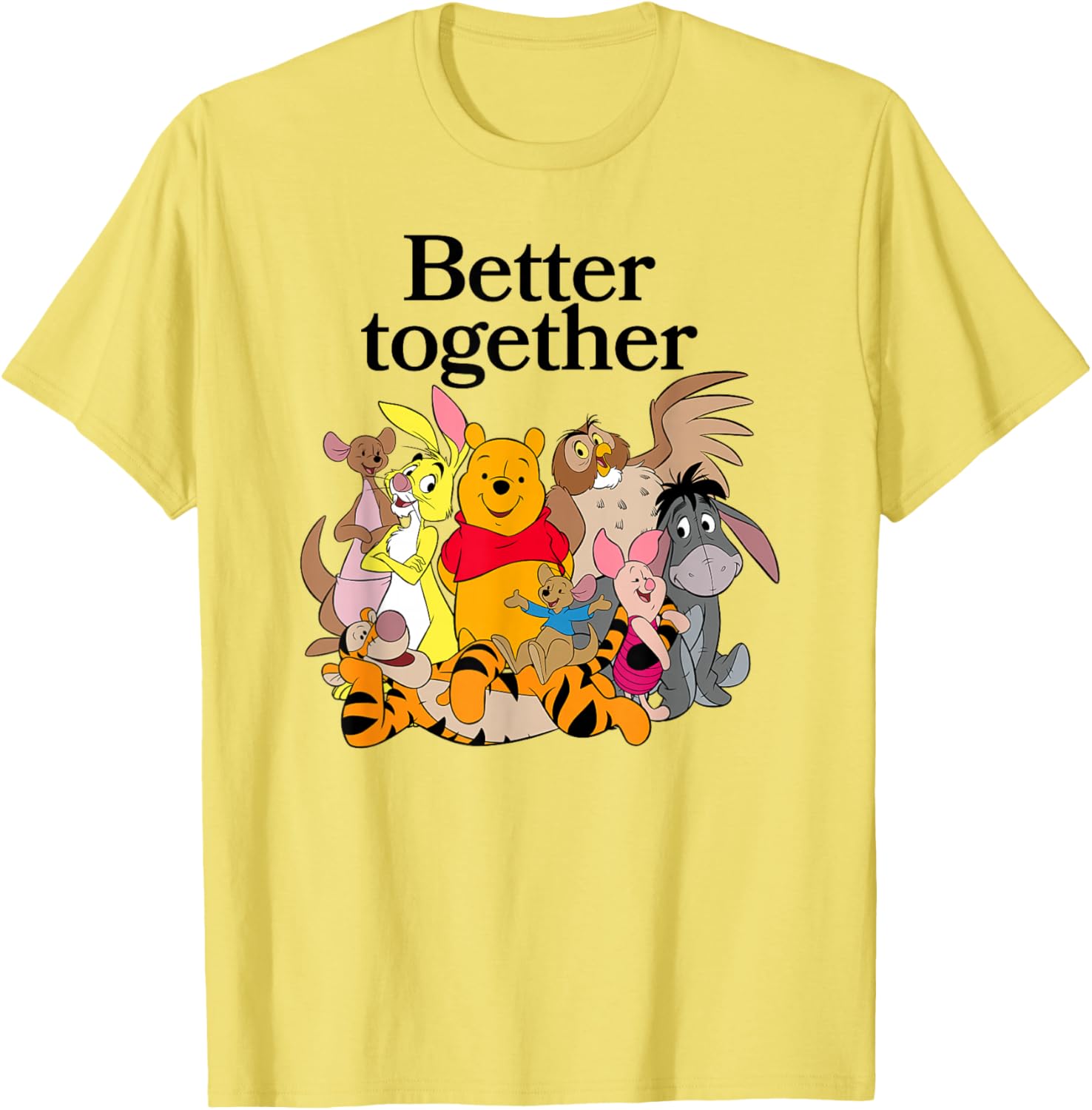 Winnie the Pooh Better Together Friends Group Shot T-Shirt for Fans - 3