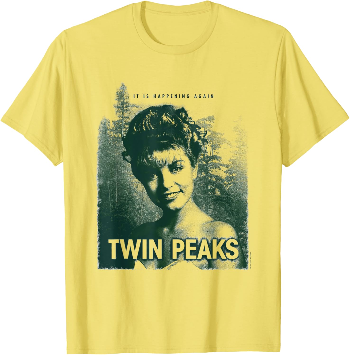 Twin Peaks Laura Palmer It's Happening Again Tee - Classic Fan Apparel - 2