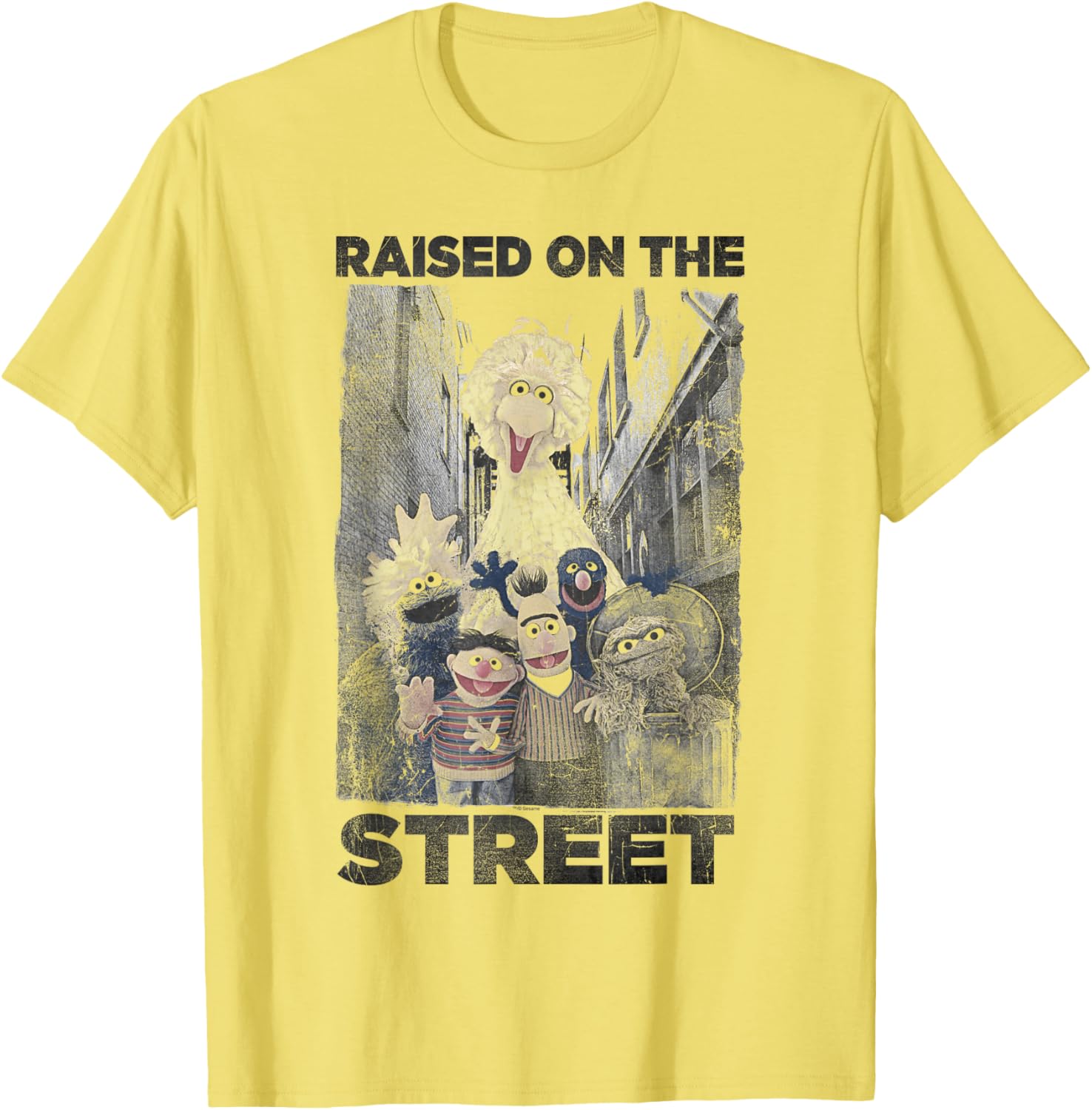 Sesame Street Raised On The Streets T-Shirt for Kids and Adults - 4