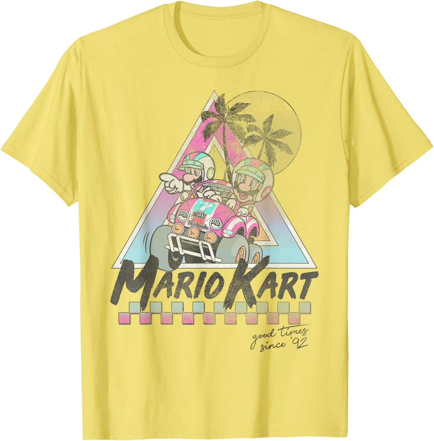 Vintage Mario Kart Mario and Luigi T-Shirt for Gamers Since 92 - 9