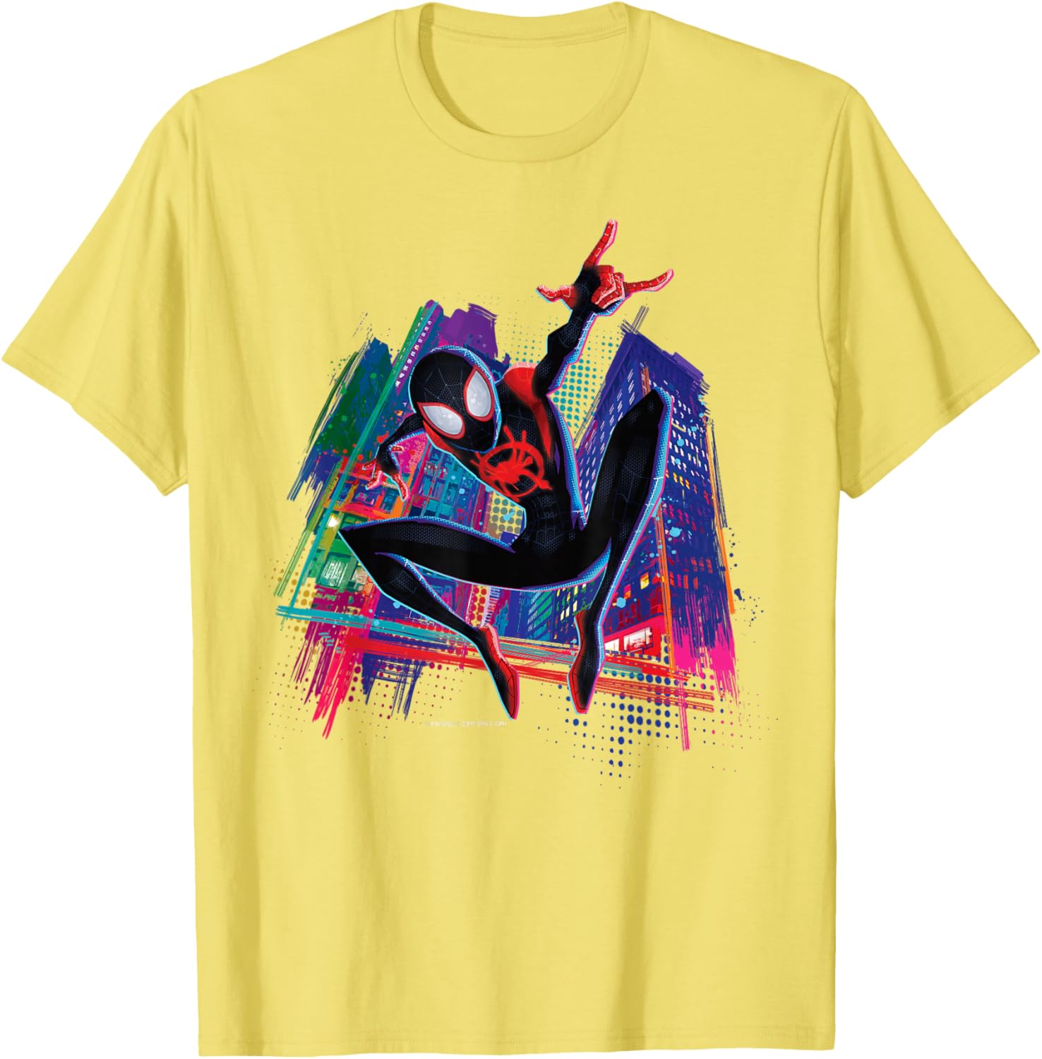 Spider-Man Miles Morales Graffiti City T-Shirt for Stylish Fans - 17