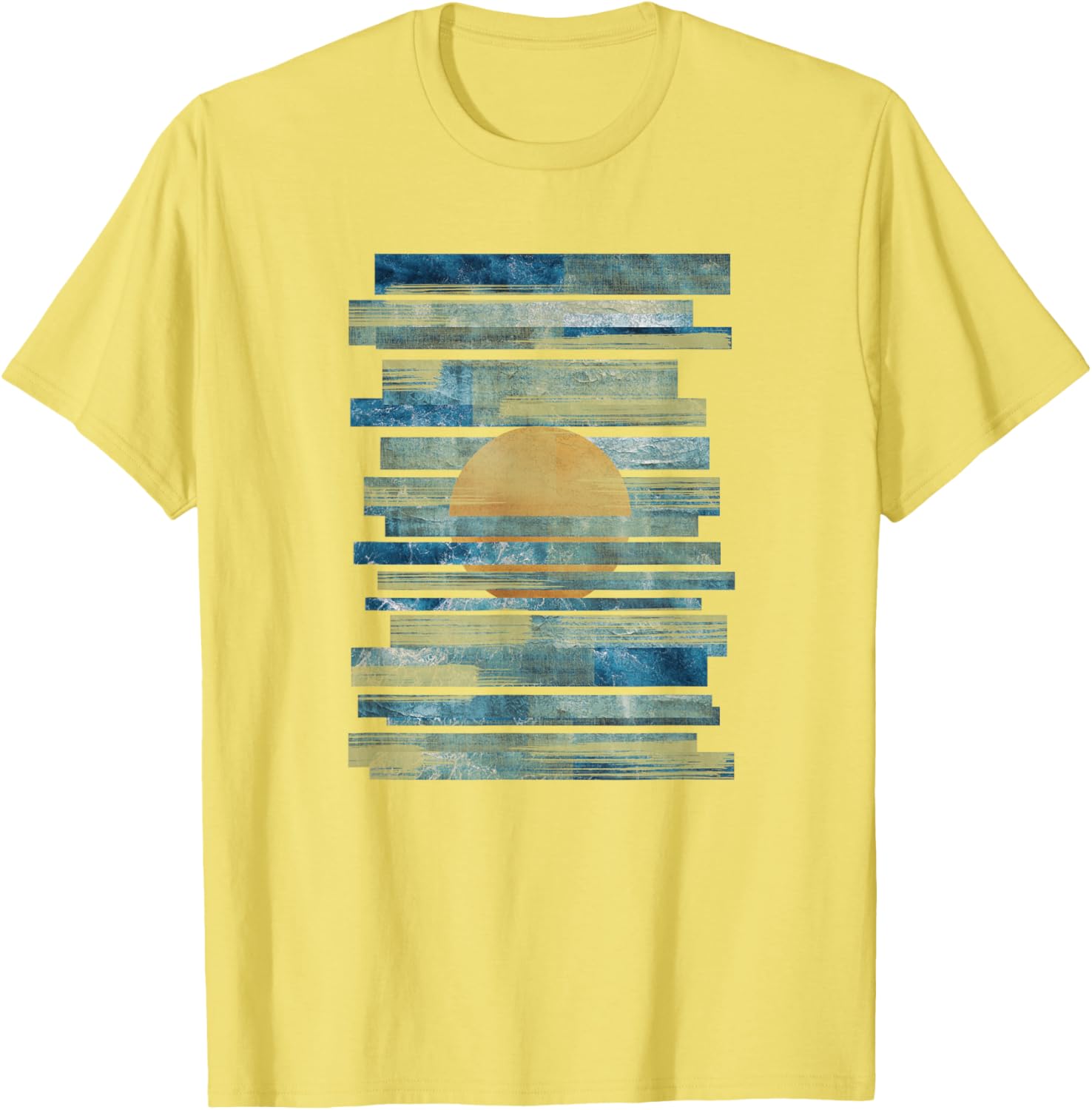 Oceanic Sunset Strips T-Shirt for Effortless Style and Comfort - 16