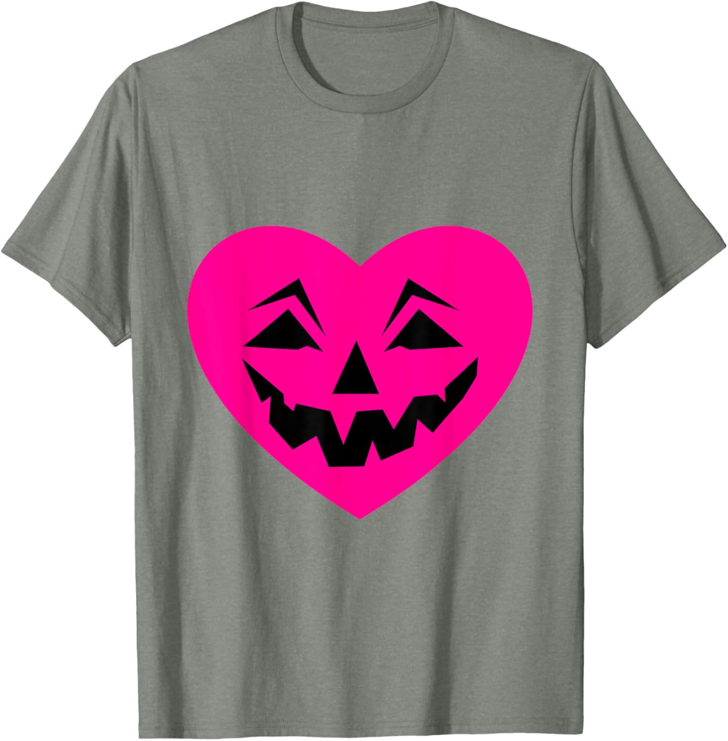 Pink Halloween Heart Goth T-Shirt for Creepy Ominous Valentine Style - 13