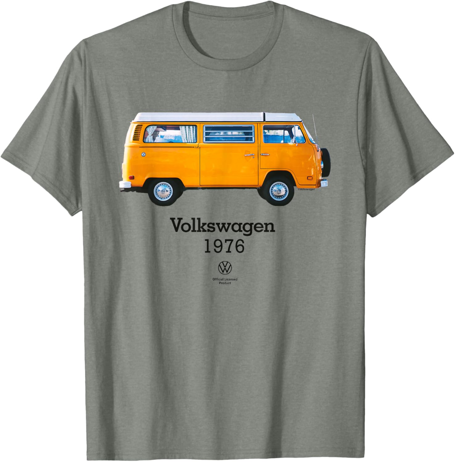 Vintage 1976 Volkswagen Camper Bus T-Shirt for Retro Adventure Lovers - 10