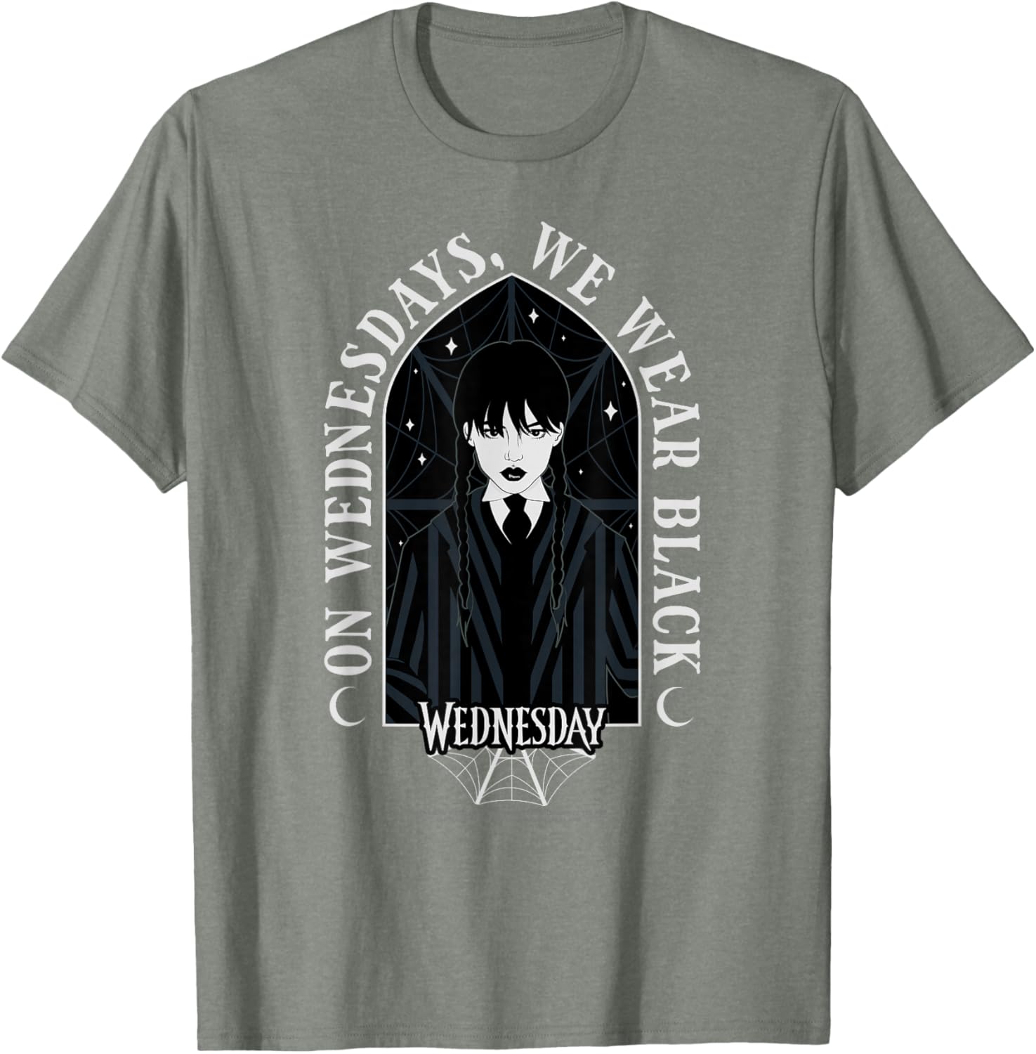 Wednesday On Wednesdays We Wear Black Goth T-Shirt for Stylish Looks - 13