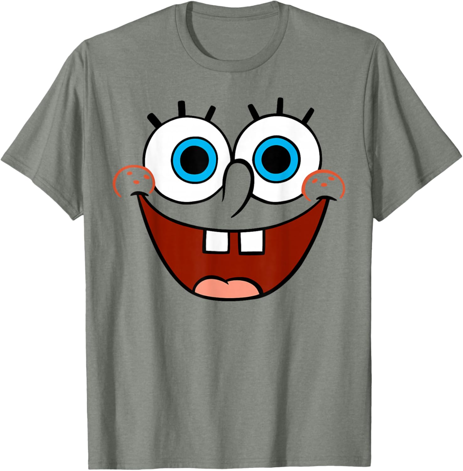 Spongebob SquarePants Fun Smiling Face Large T-Shirt for Kids and Adults - 4