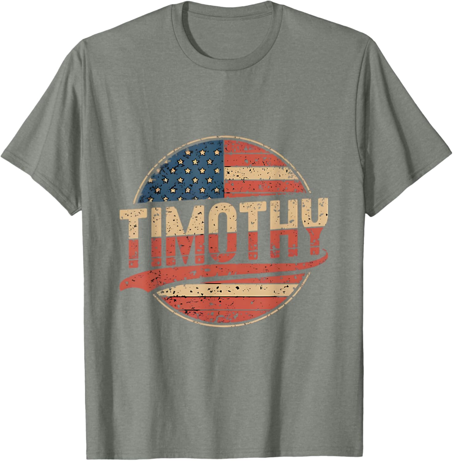 Timothy USA Flag Personalized T-Shirt for Proud Patriots - 17