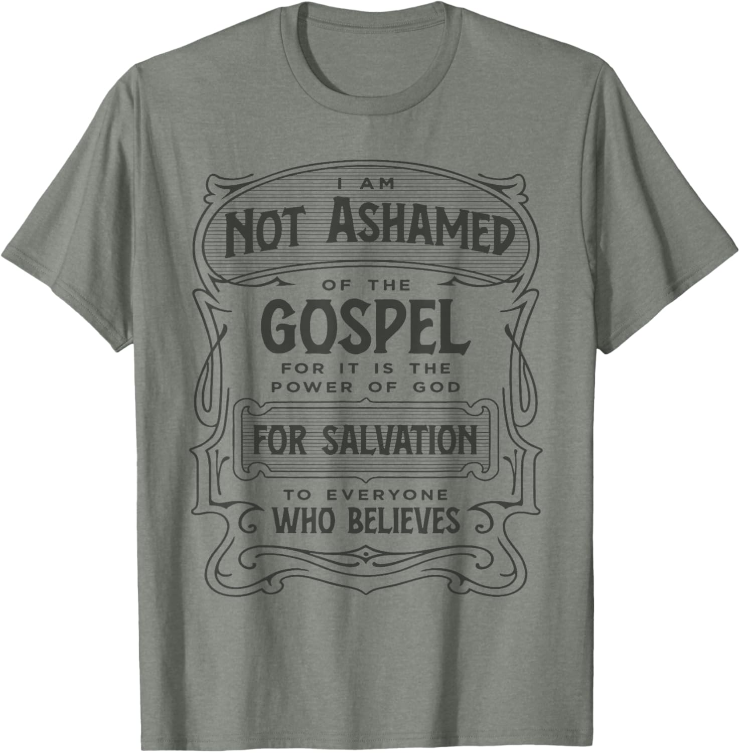 Romans 1:16 Not Ashamed of The Gospel T-Shirt for Bold Faith Wear - 1