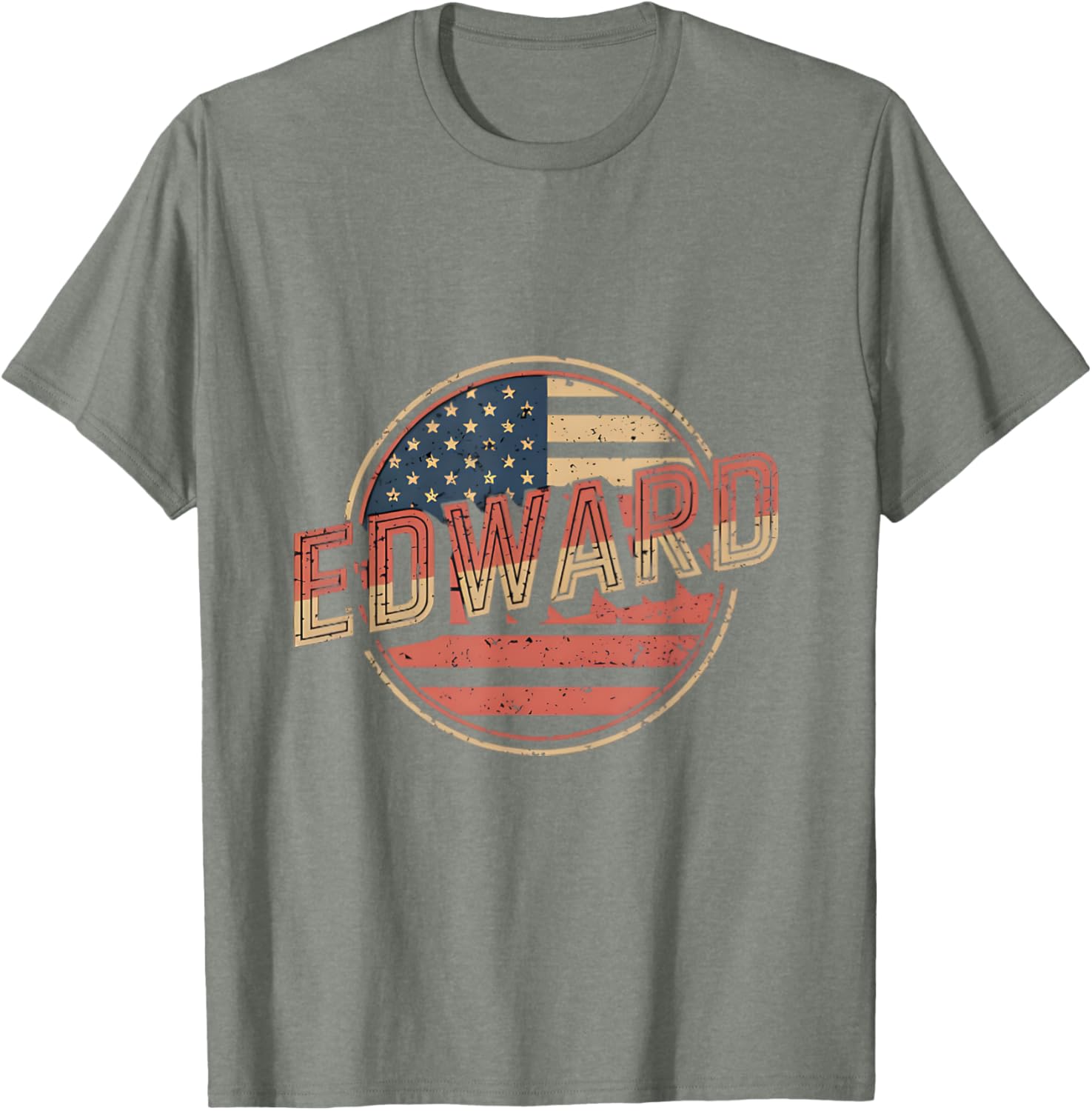 Personalized EDWARD USA Flag T-Shirt for Proud Patriots - 13