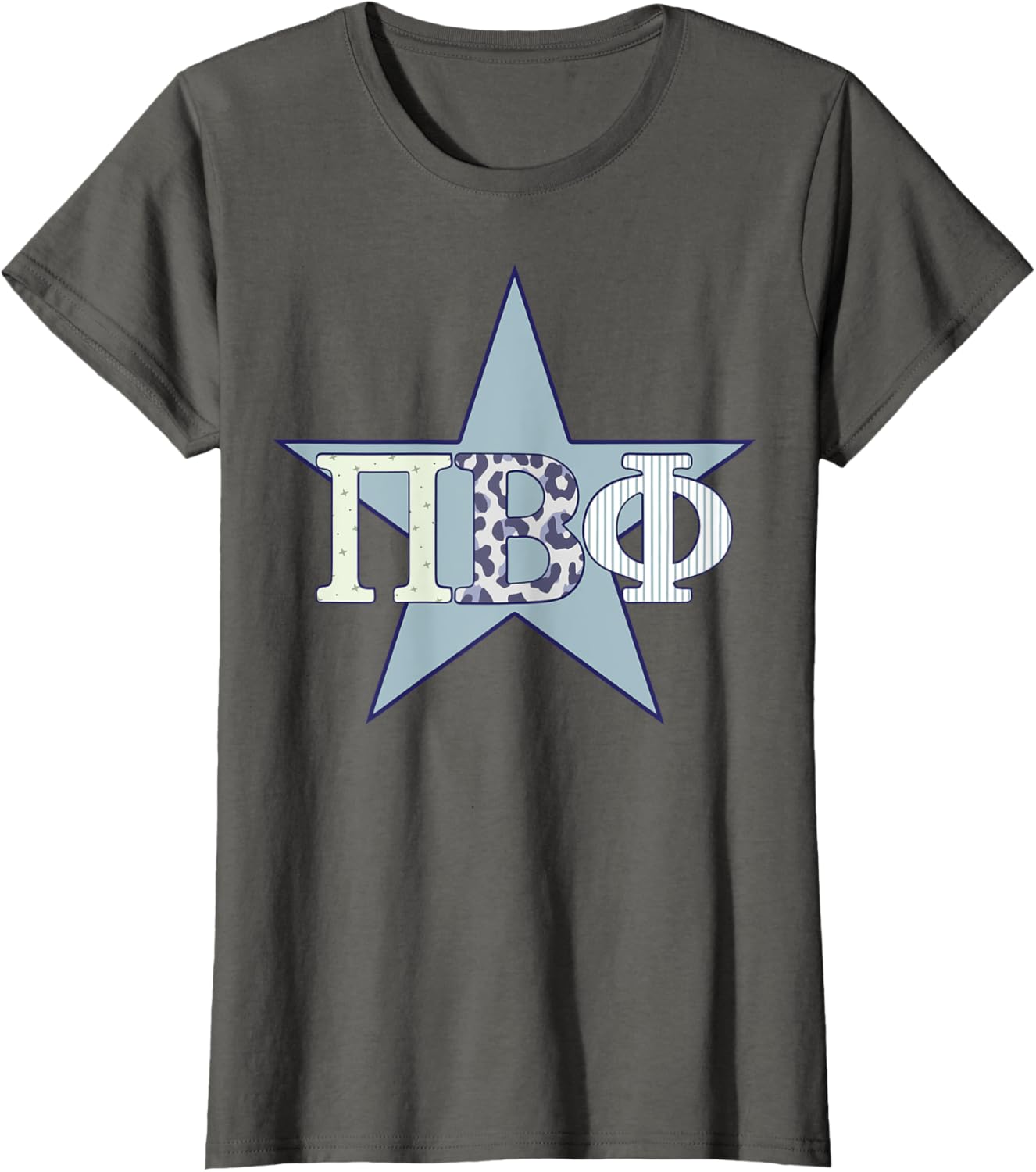 Pi Beta Phi Official Patchwork Star T-Shirt for Stylish Sorority Wear - 6