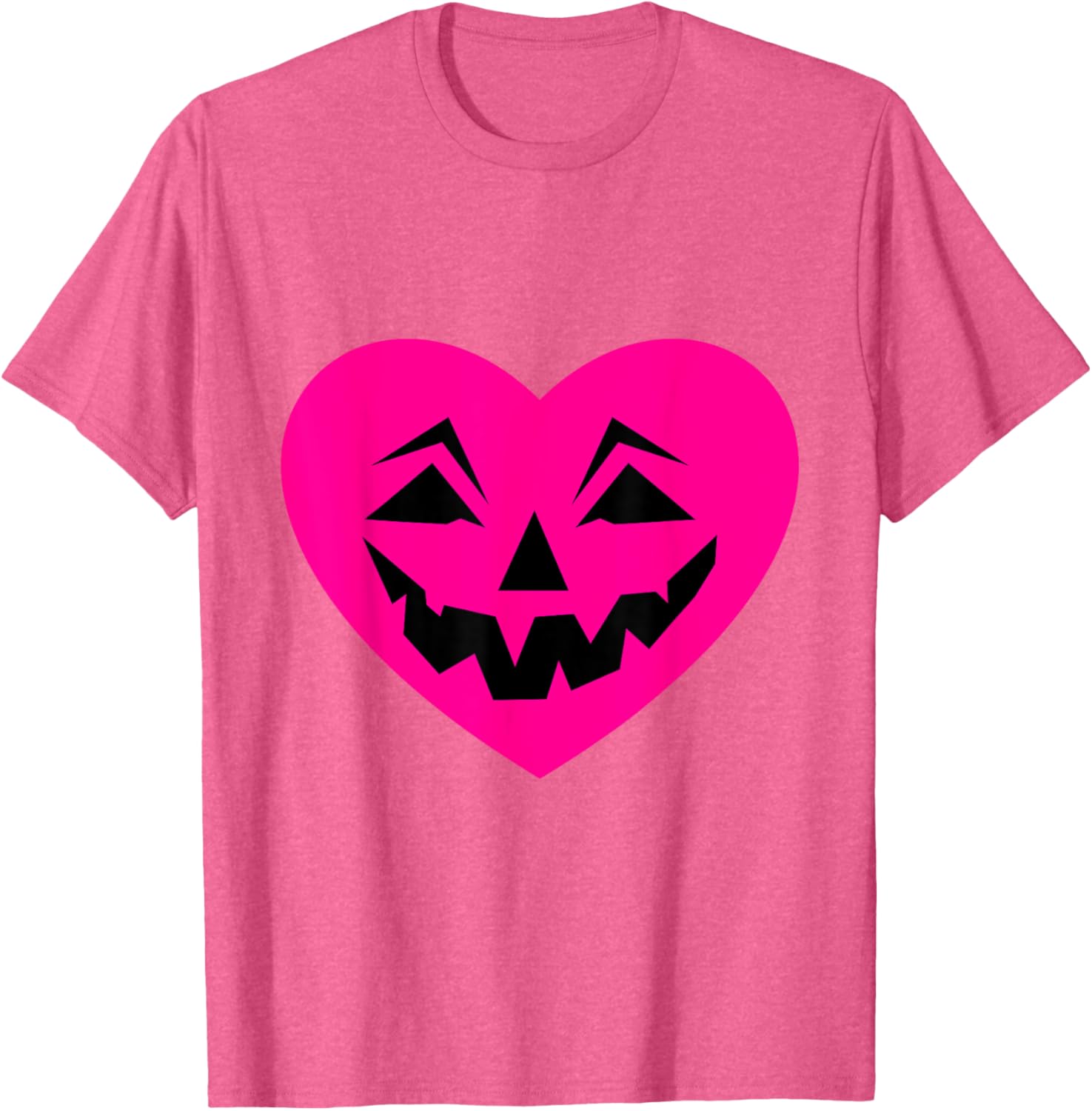 Pink Halloween Heart Goth T-Shirt for Creepy Ominous Valentine Style - 11