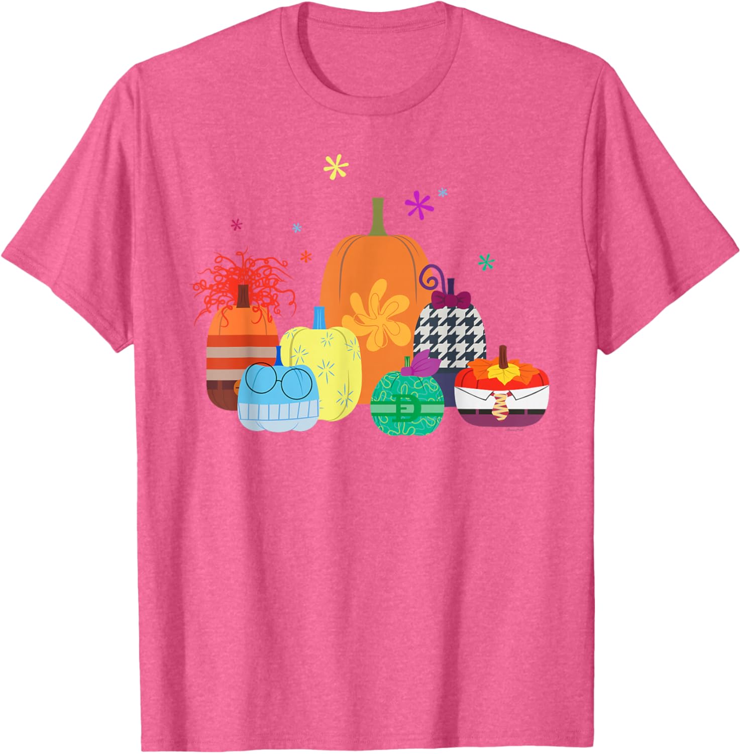 Disney Pixar Inside Out 2 Halloween Pumpkin Group T-Shirt for Fun Celebrations - 10
