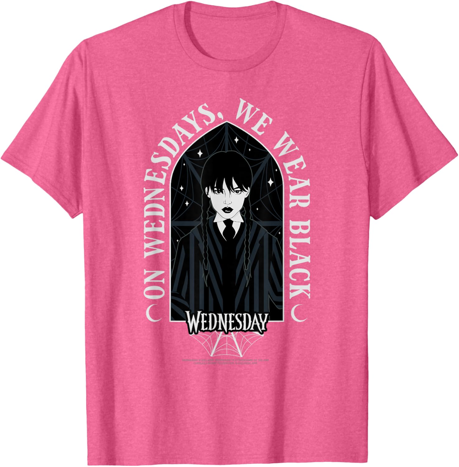 Wednesday On Wednesdays We Wear Black Goth T-Shirt for Stylish Looks - 7
