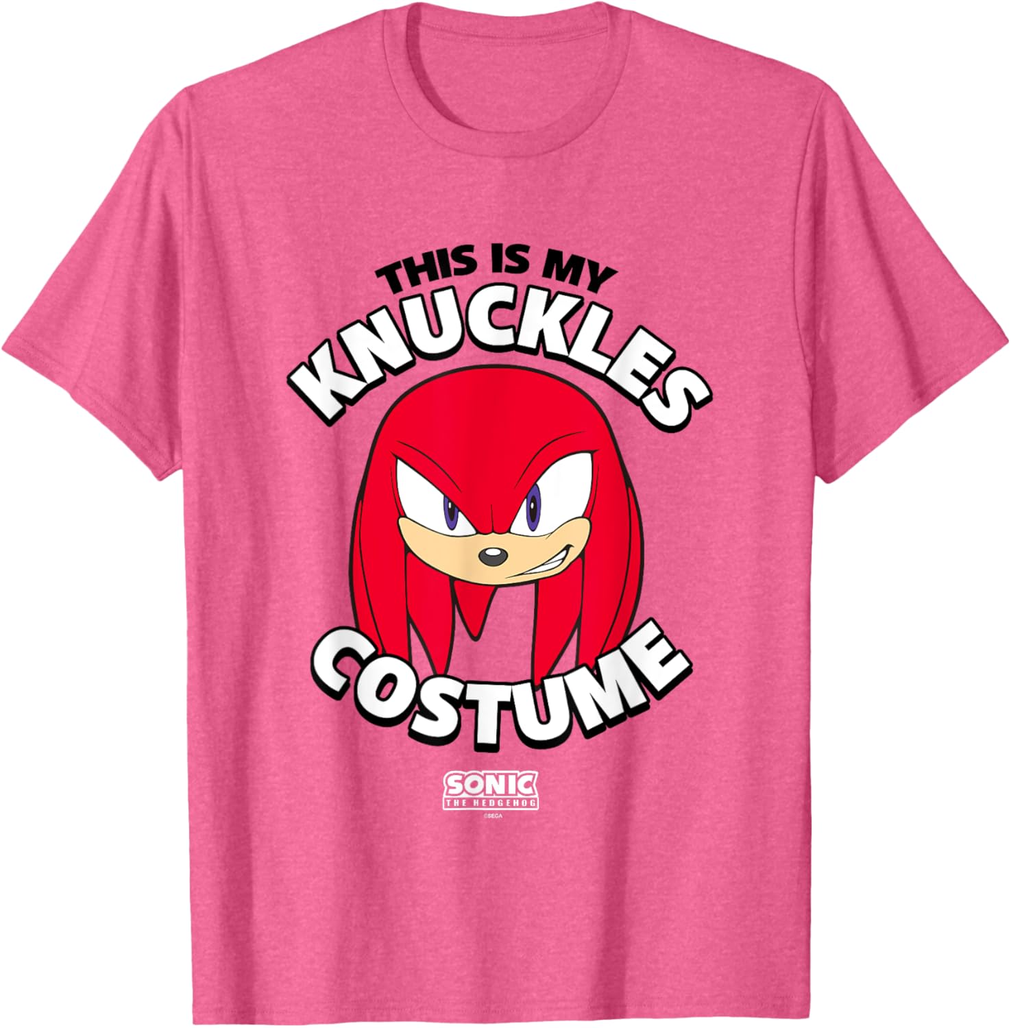 Sonic The Hedgehog Knuckles Costume T-Shirt Perfect for Halloween Fun - 13