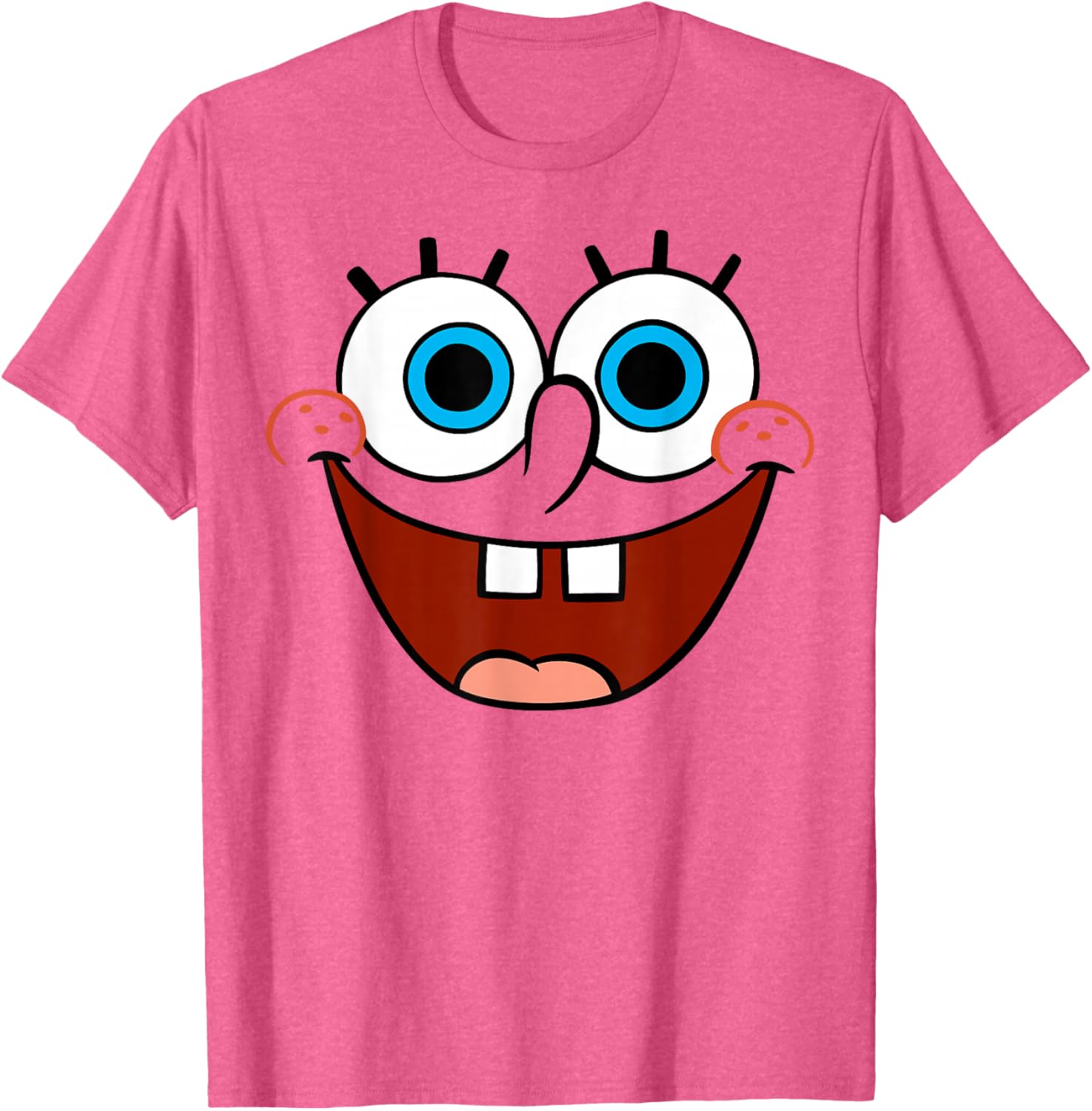 Spongebob SquarePants Fun Smiling Face Large T-Shirt for Kids and Adults - 3
