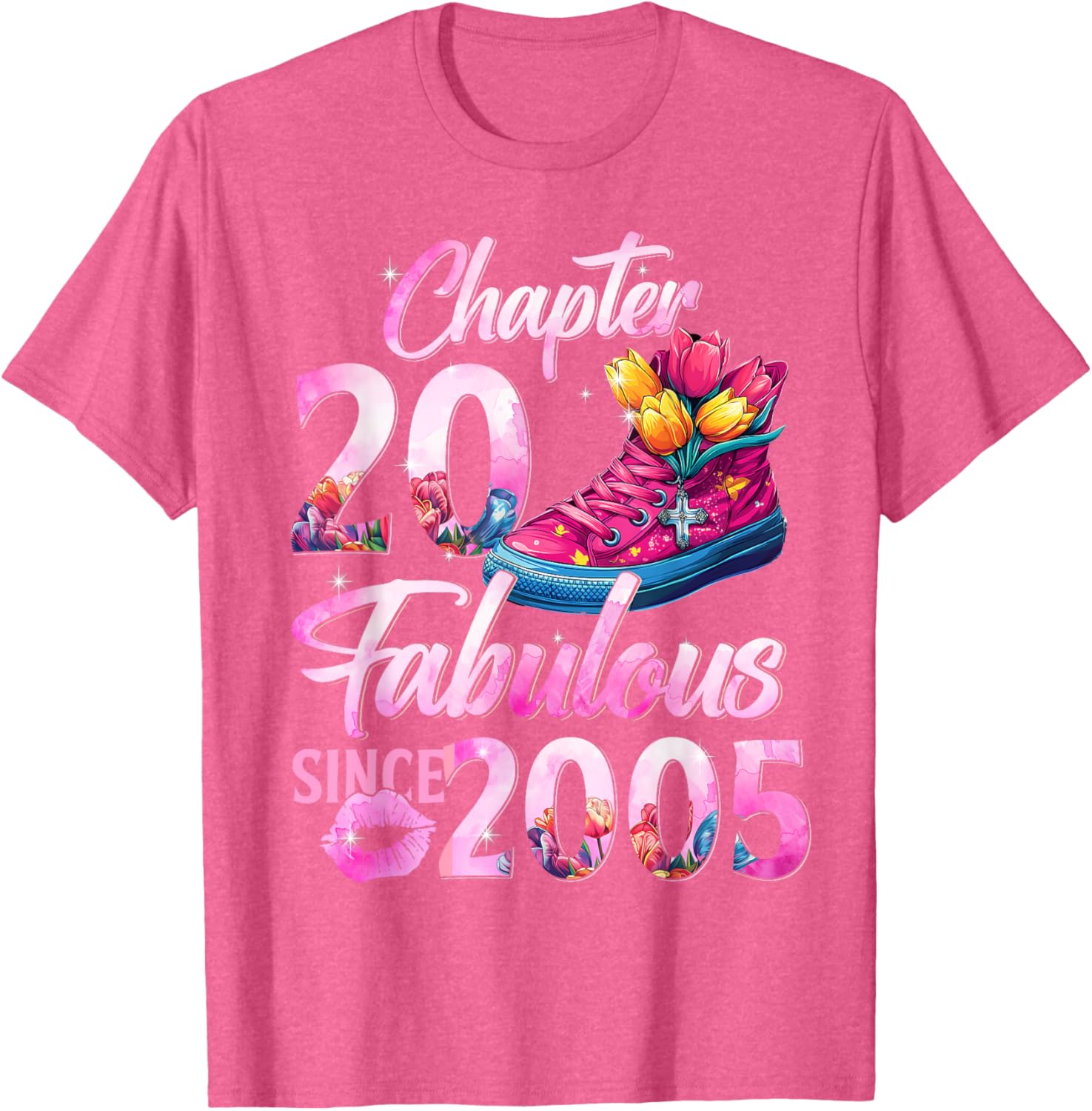 20th Birthday Queen T-Shirt Perfect Gift for 2005 EST Celebration - 24