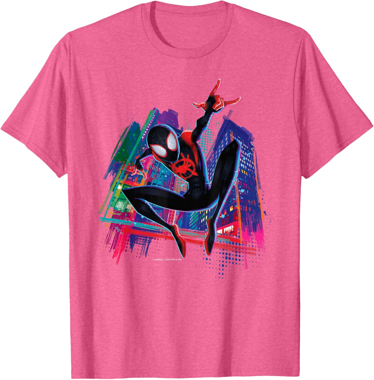 Spider-Man Miles Morales Graffiti City T-Shirt for Stylish Fans - 16