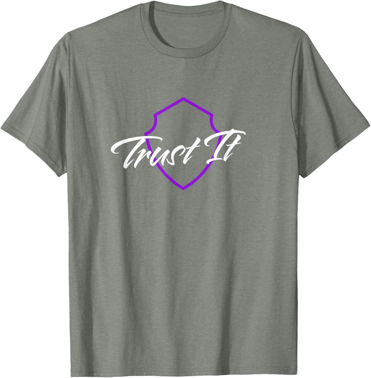 Trust It Shield T-Shirt for Men and Women - Stylish Comfortable Wear - 25