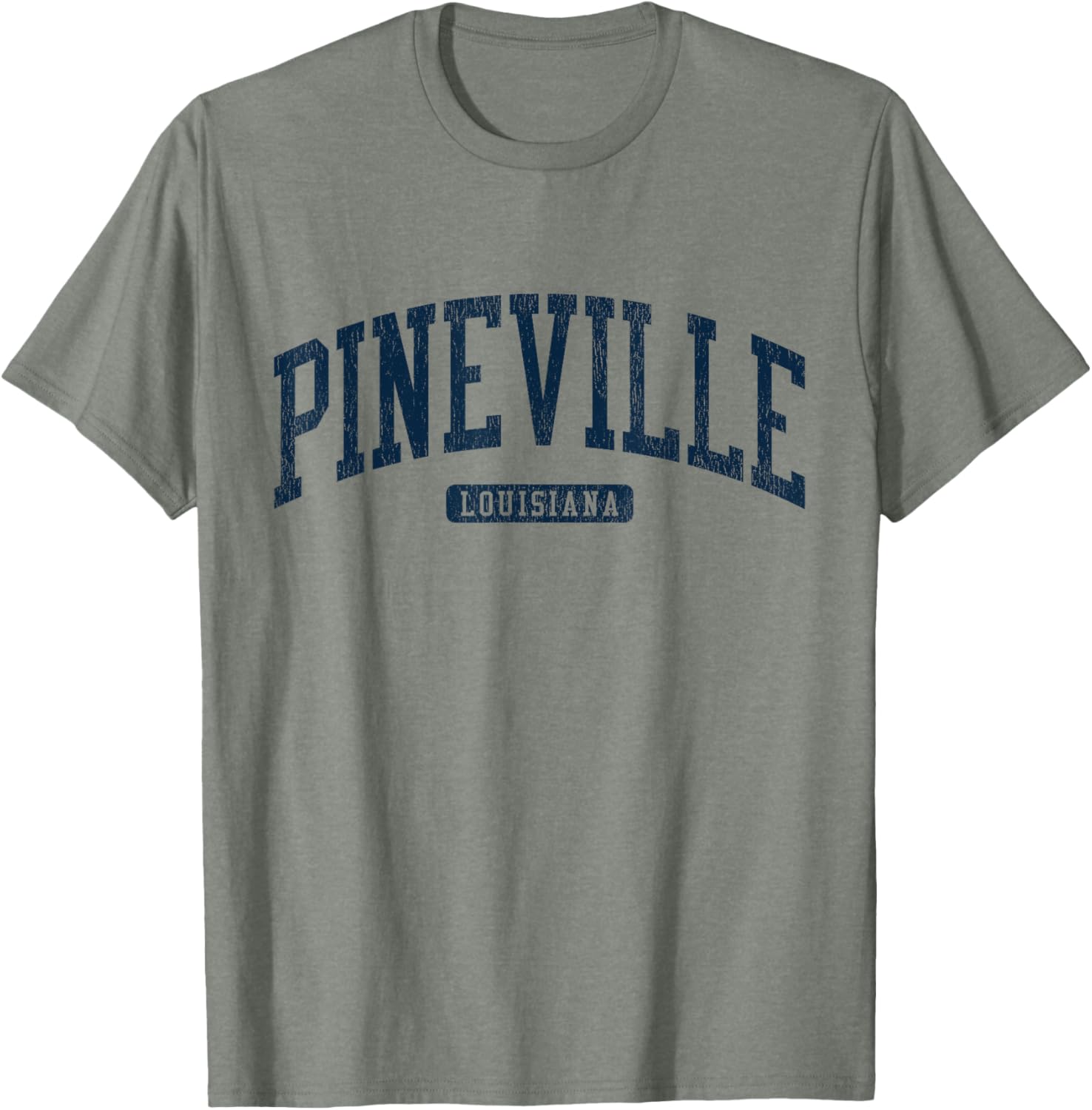 Pineville Louisiana College Blue T-Shirt for Students and Alumni - 3