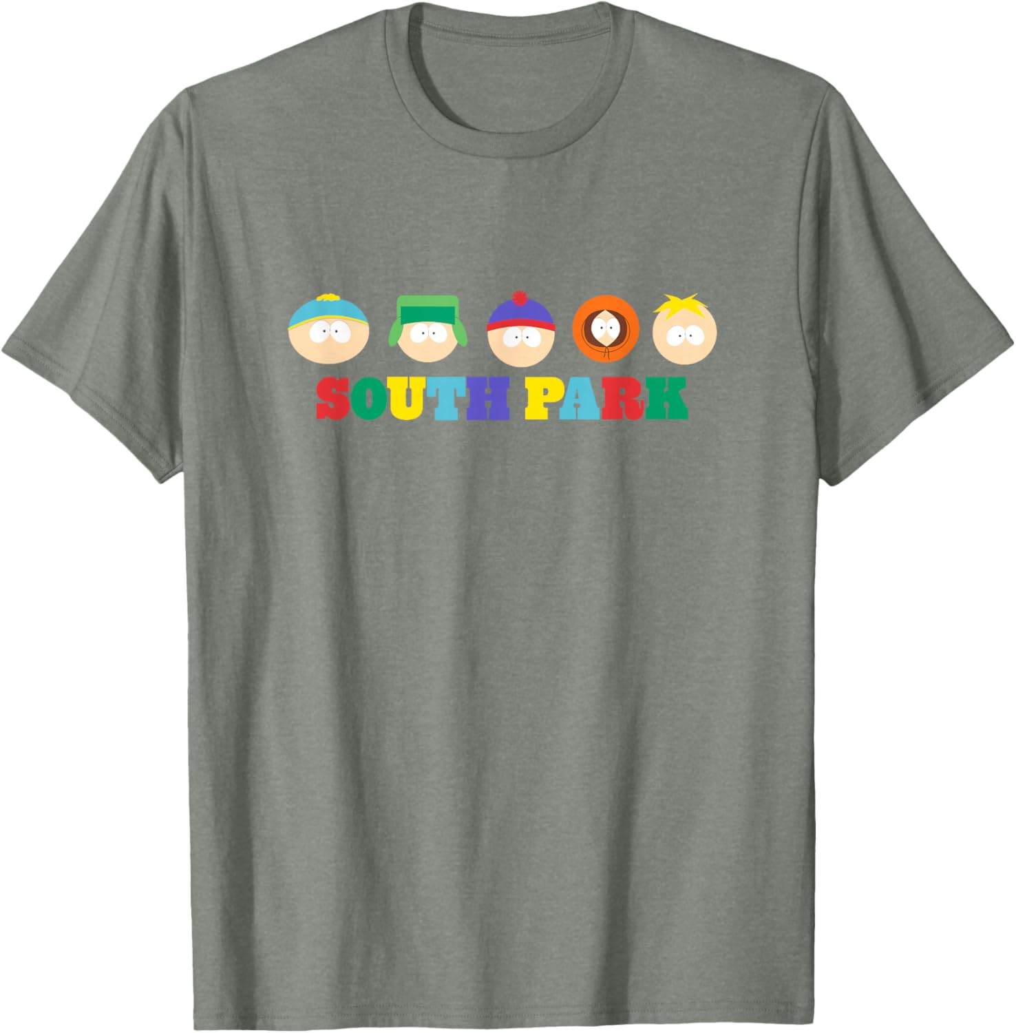 South Park Colorful Floating Heads T-Shirt for Fun Group Style - 11