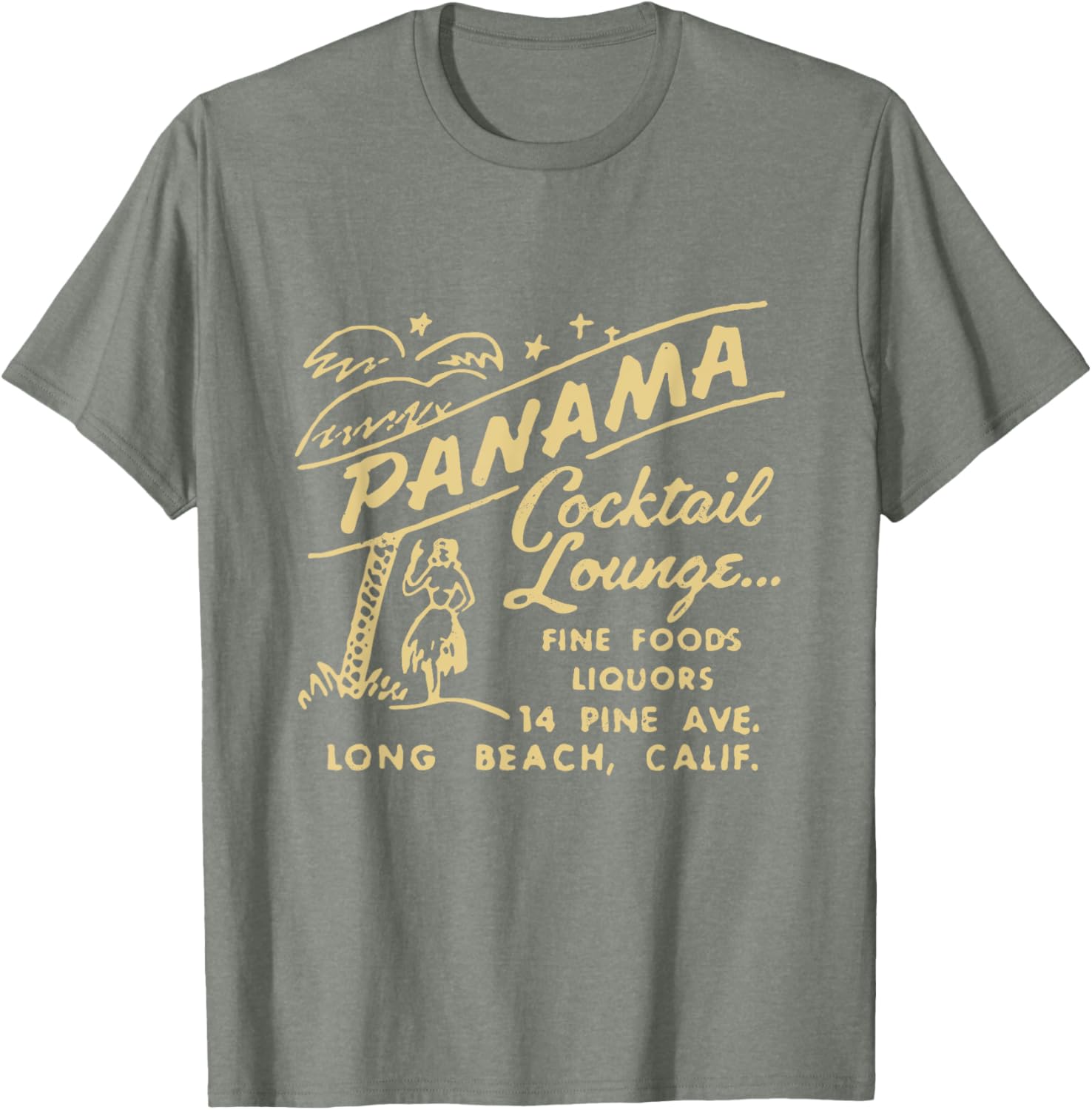 Panama Cocktail Lounge Unisex T-Shirt for Men and Women in Long Beach CA - 8