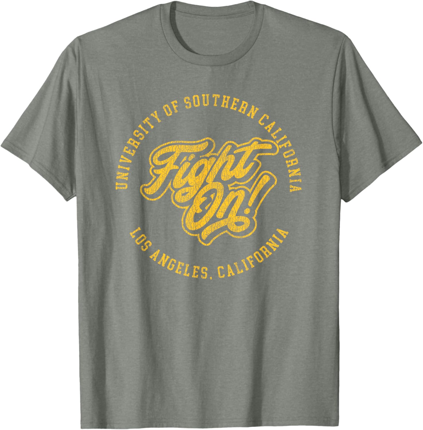 USC Fight On Vintage Script T-Shirt for Sports Fans and Alumni - 4