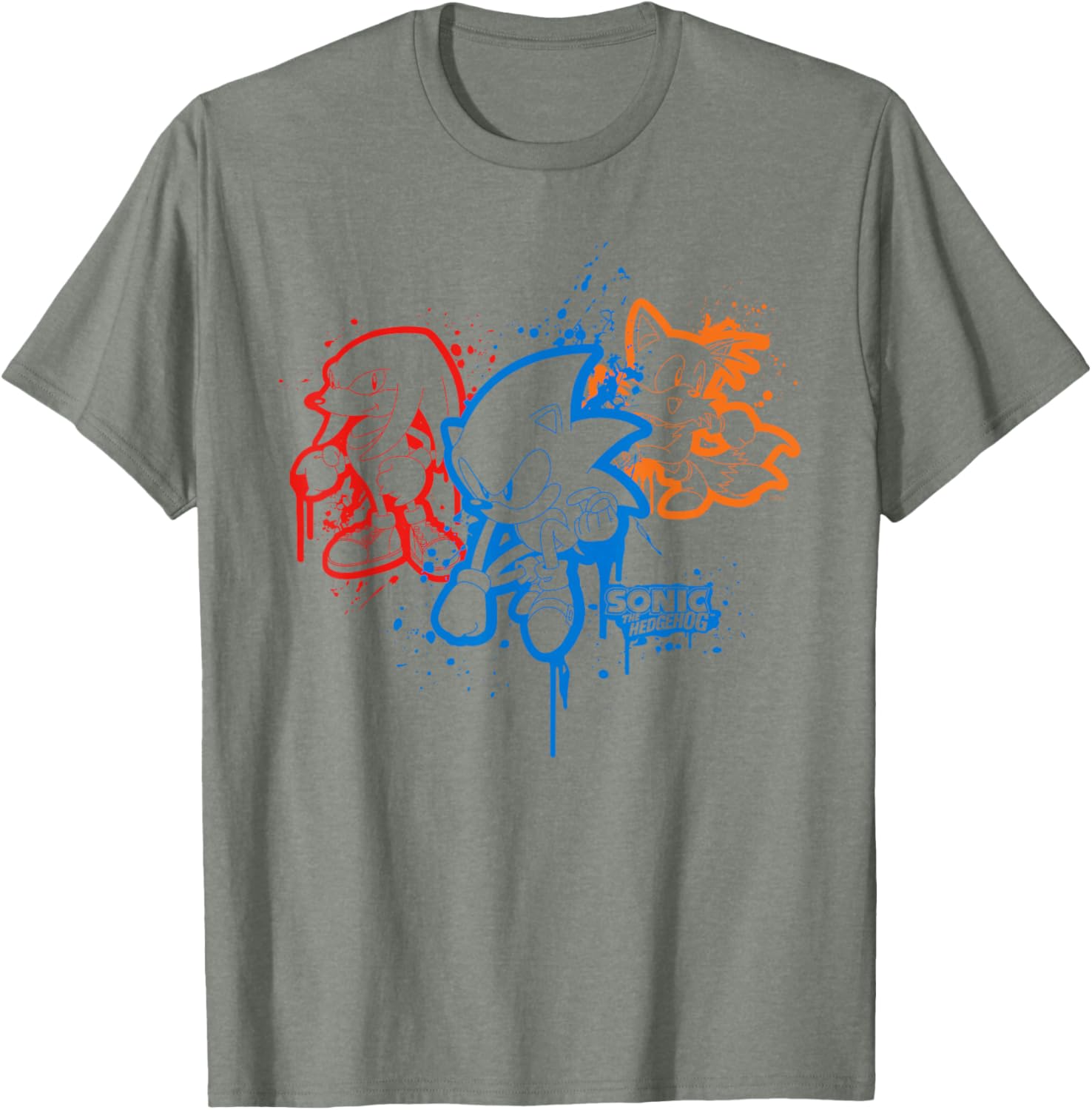 Sonic the Hedgehog Spray Paint T-Shirt Fun Graphic Tee for Fans - 7