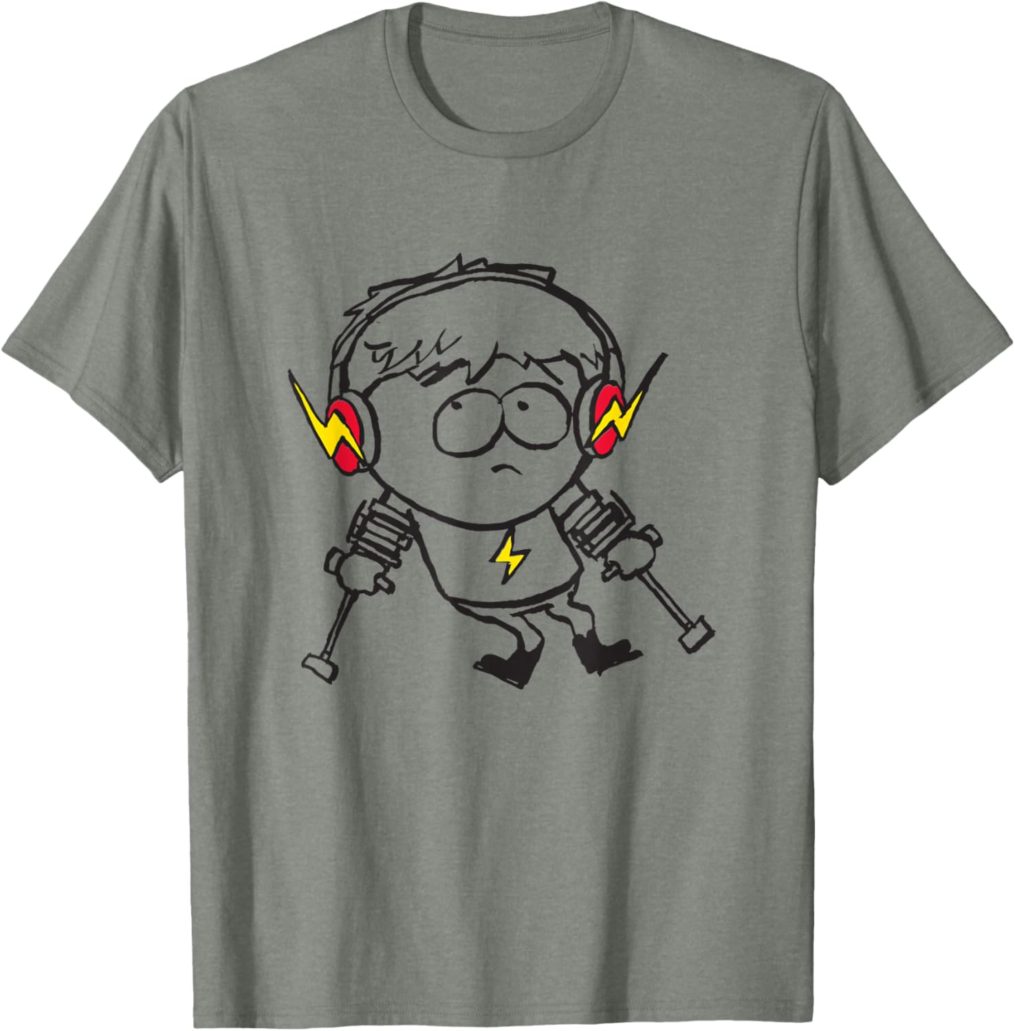 South Park Fast Jimmy Line Art T-Shirt - Fun Graphic Tee for Fans - 2