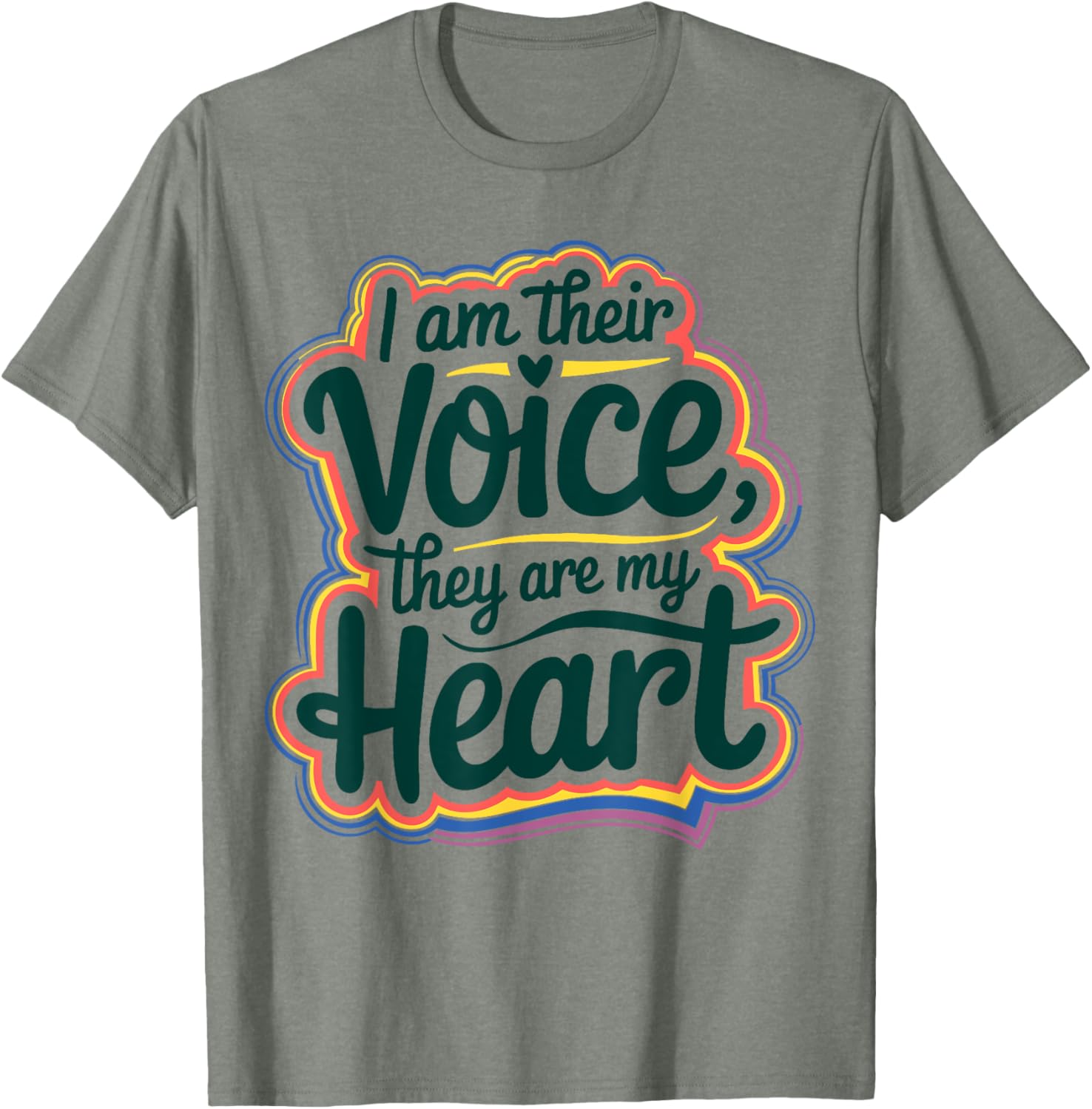 I Am Their Voice They Are My Heart Special Ed Teacher T-Shirt Gift - 15