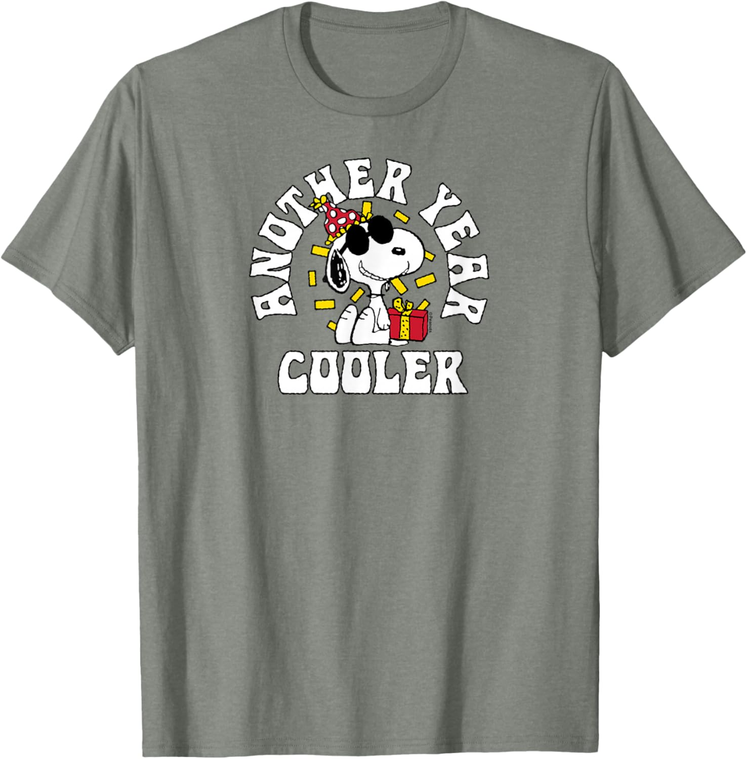 Snoopy Birthday Another Year Cooler T-Shirt for Fun Peanuts Fans - 9