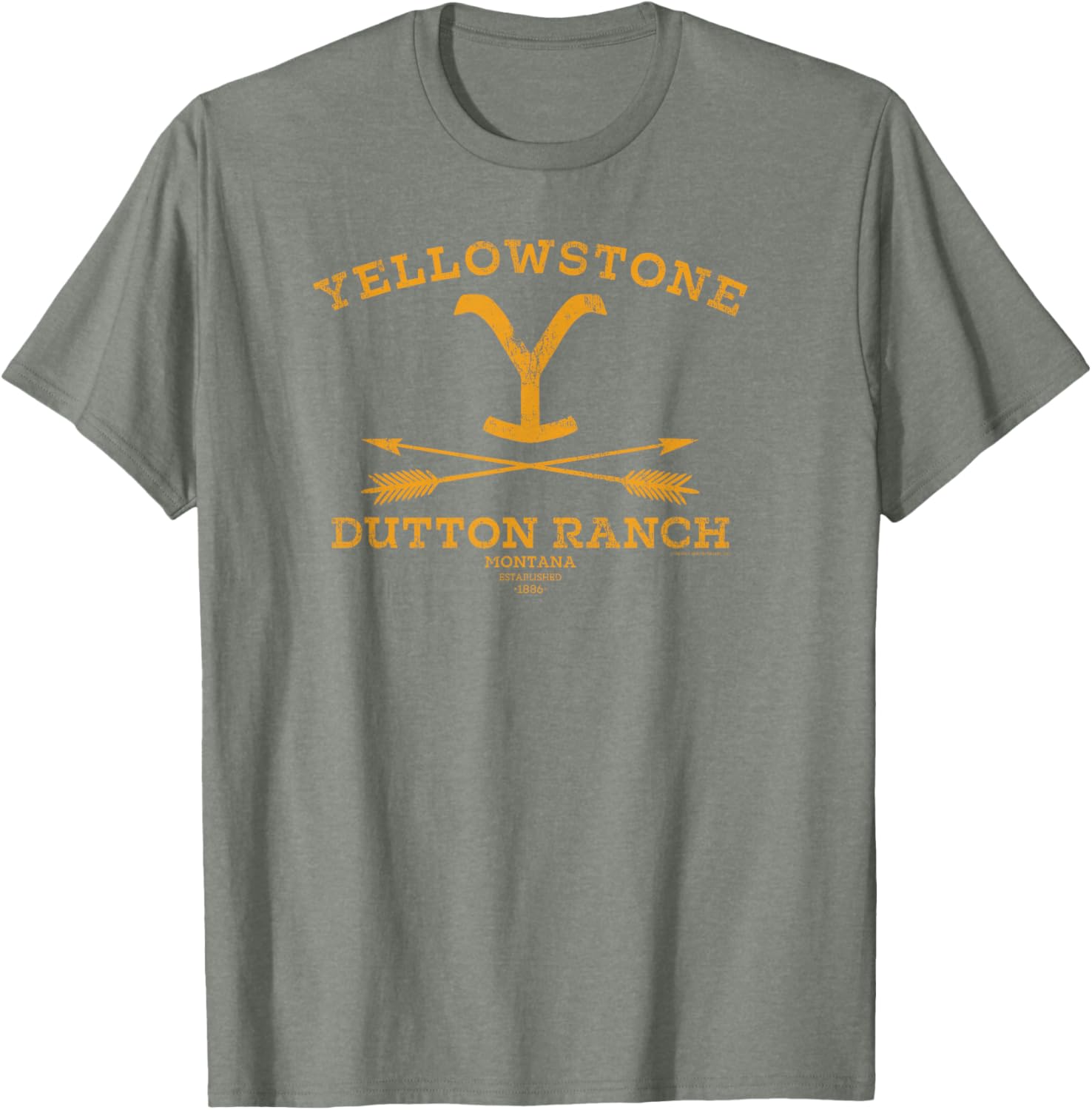 Yellowstone Dutton Ranch Arrows T-Shirt for Women - Black Crew Neck Cotton Blend - 3