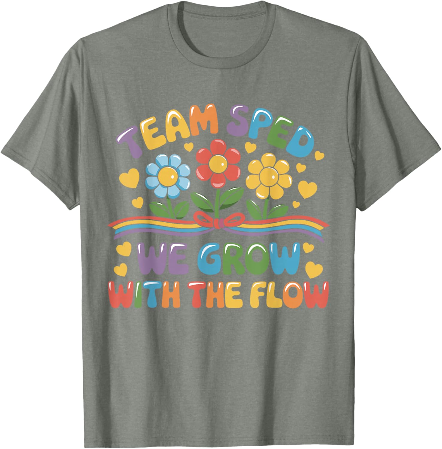 Team SPED We Grow With The Flow Special Ed Teacher T-Shirt for Educators - 8