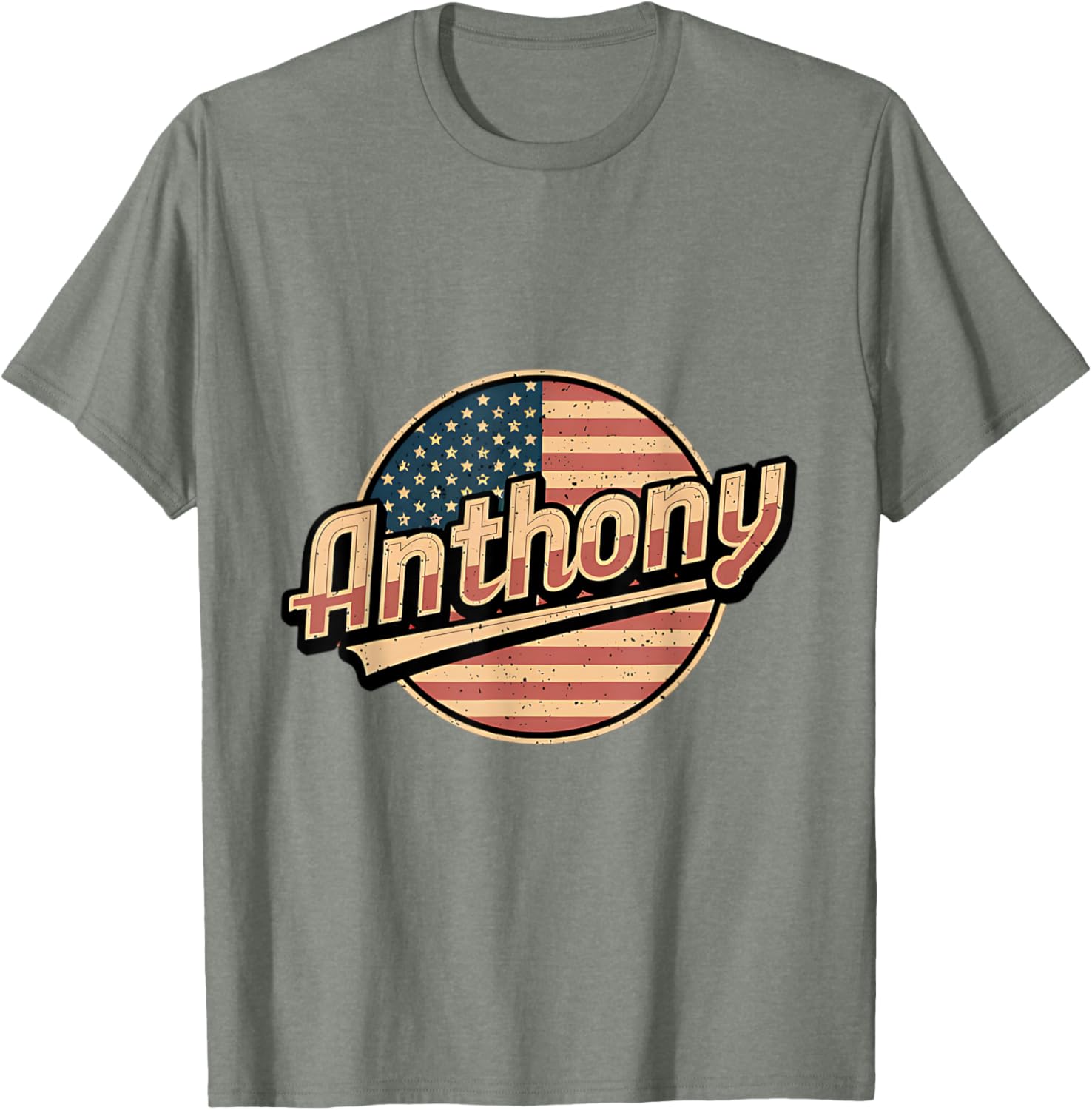 Personalized Anthony USA Flag T-Shirt for Proud Patriots - 5