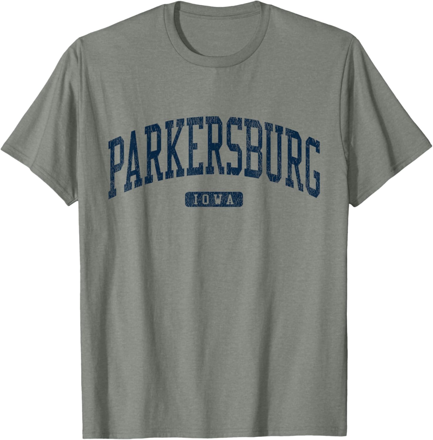 Stylish Blue Parkersburg Iowa College T-Shirt for Students and Alumni - 4
