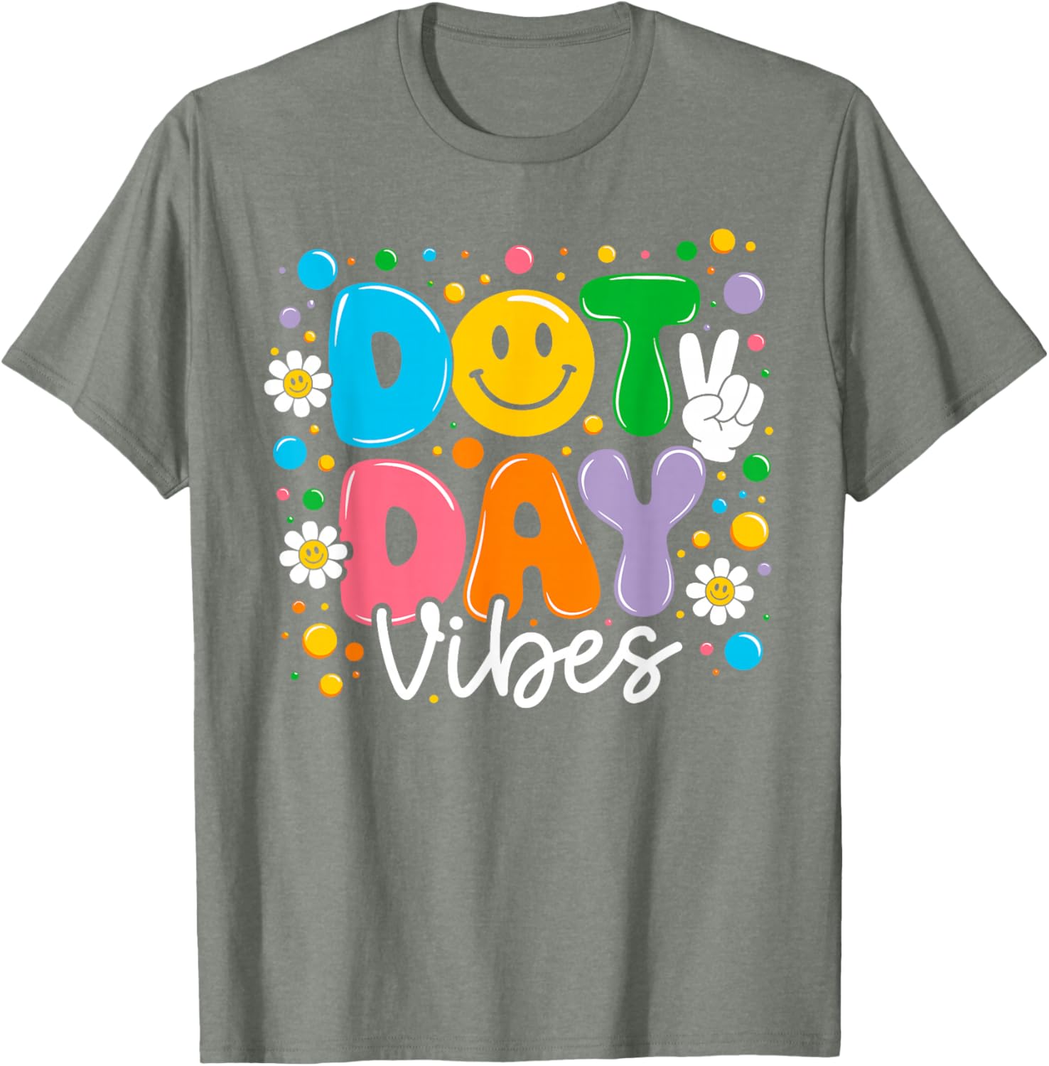 Happy Dot Day 2025 Colorful Polka Dot T-Shirt for Kids and Teachers - 3