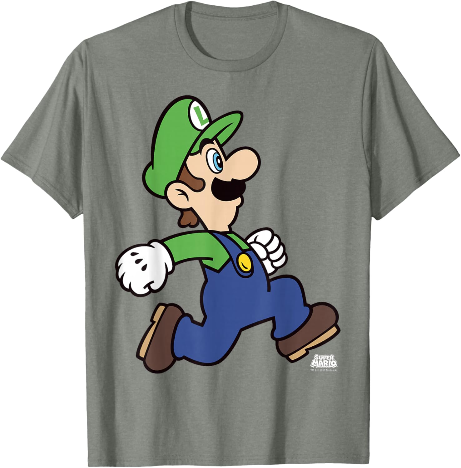 Super Mario Luigi Run Portrait T-Shirt for Fun Gaming Fans - 2