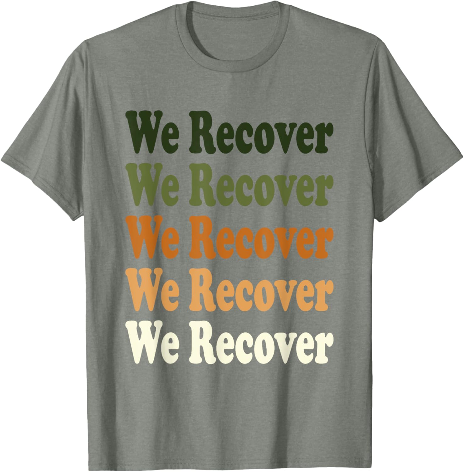 We Recover Repeat Recovery Sobriety T-Shirt for Support and Style - 2