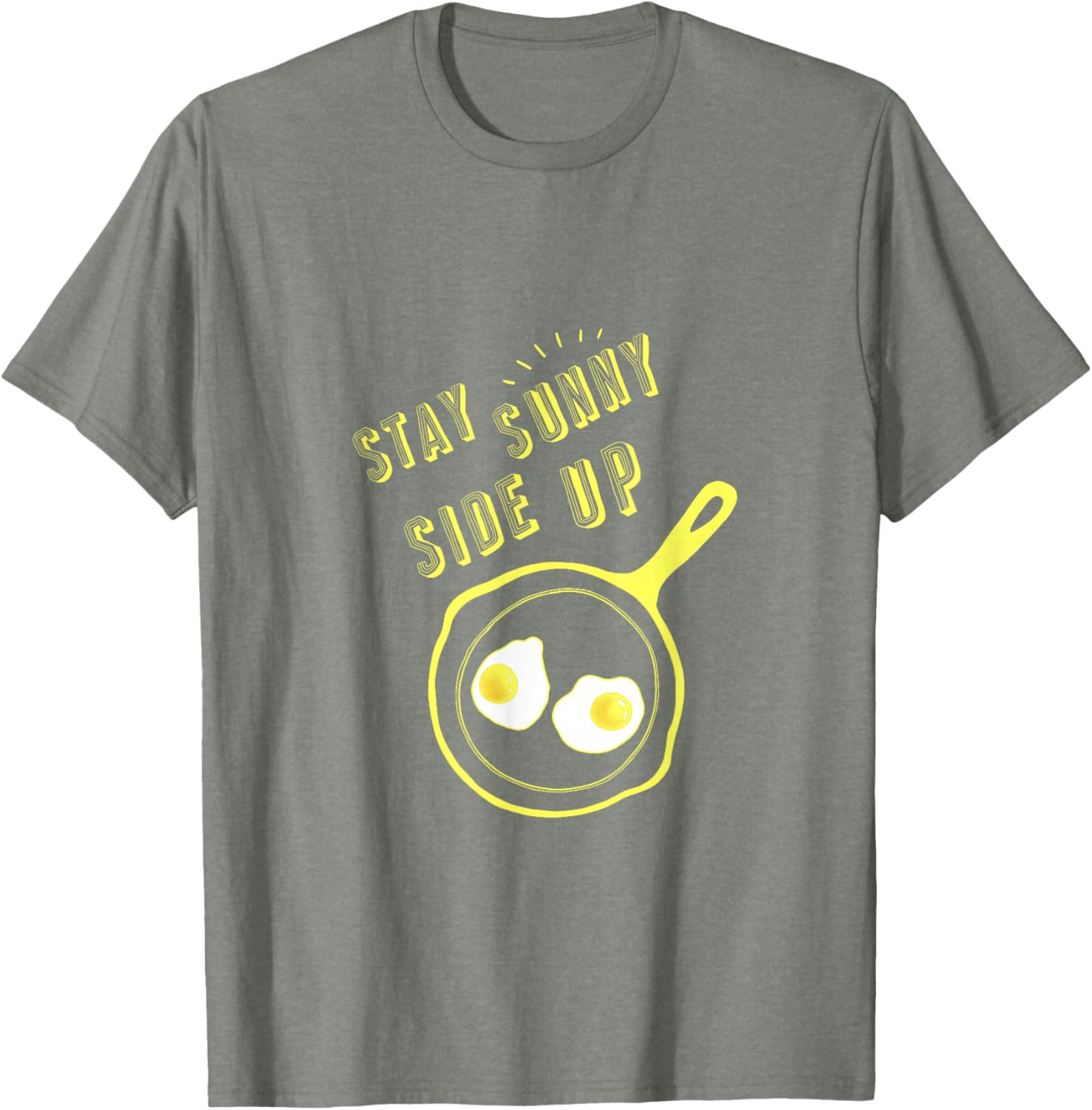 Stay Sunny Side Up Funny Egg Breakfast T-Shirt for Food Lovers - 14