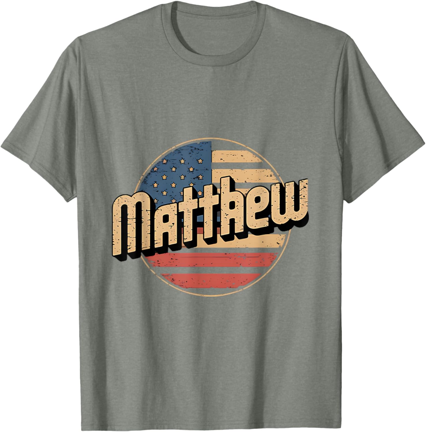 Personalized MATTHEW USA Flag Patriot T-Shirt for Proud Americans - 2