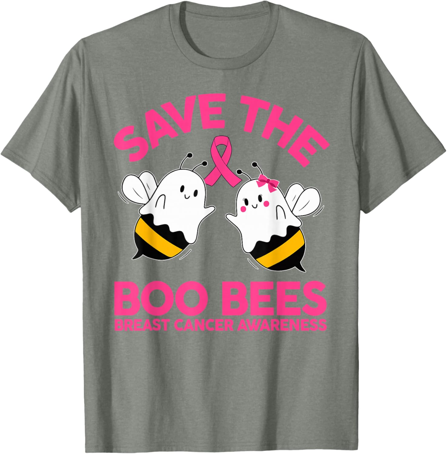 Save The Boobees Breast Cancer Halloween T-Shirt for Women - 9