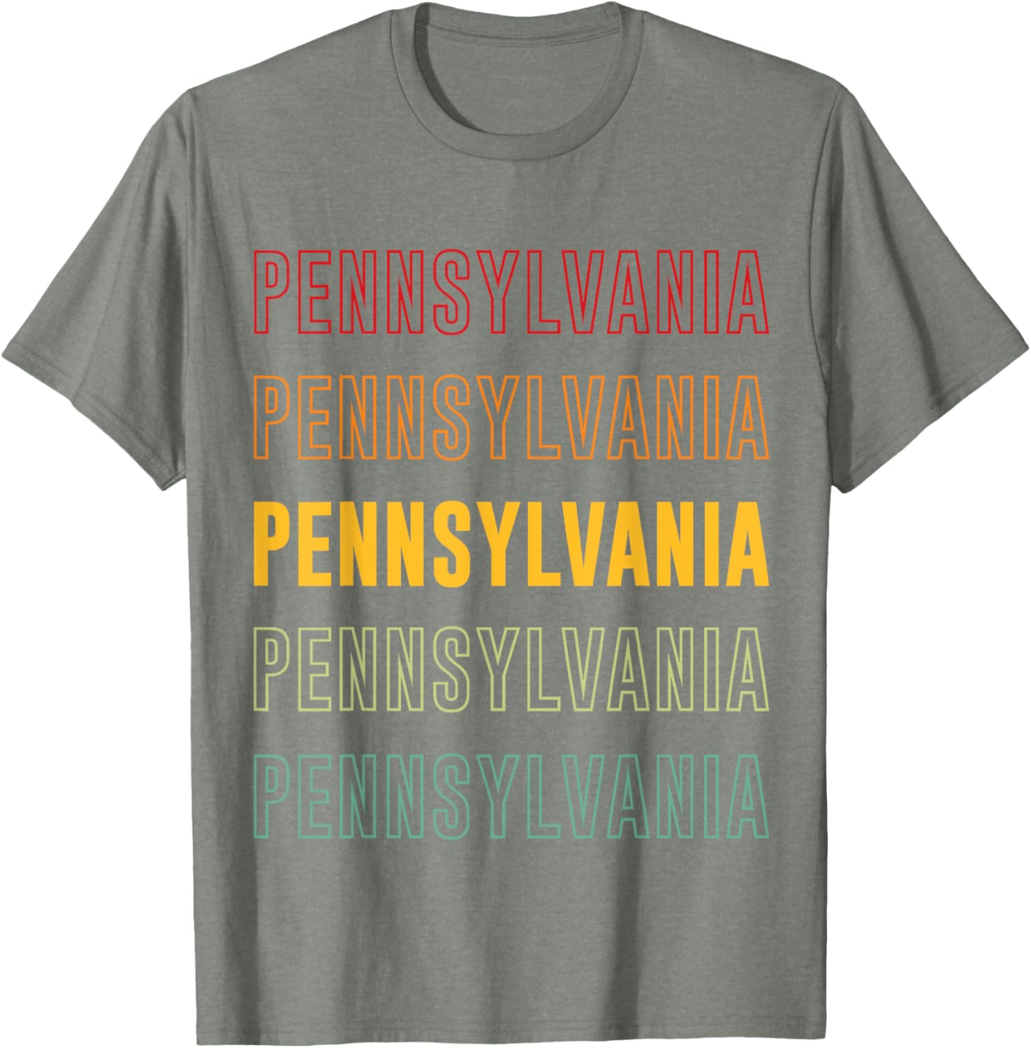 Vibrant Pennsylvania Rainbow T-Shirt for Stylish Comfort and Fun Fashion - 15
