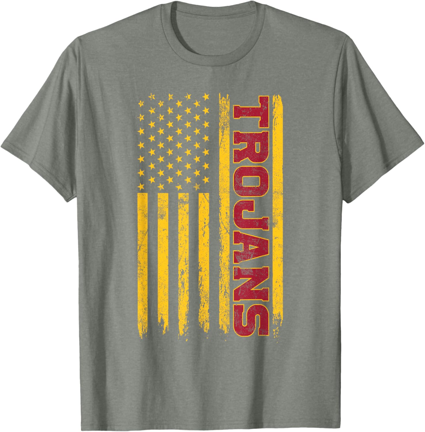 USC Trojans American Flag T-Shirt for Sports Fans and Outdoors Fun - 5