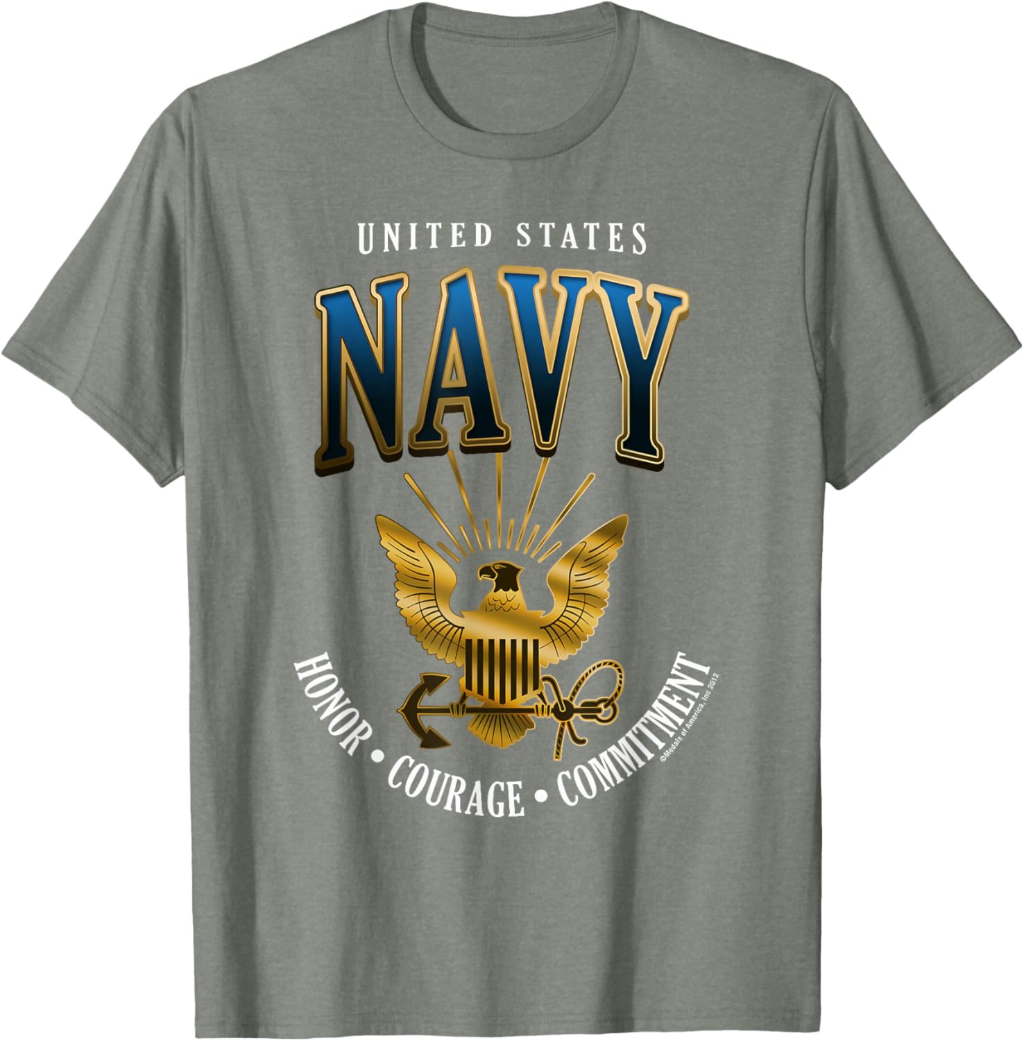 United States Navy Honor Courage Commitment T-Shirt for Proud Fans - 13