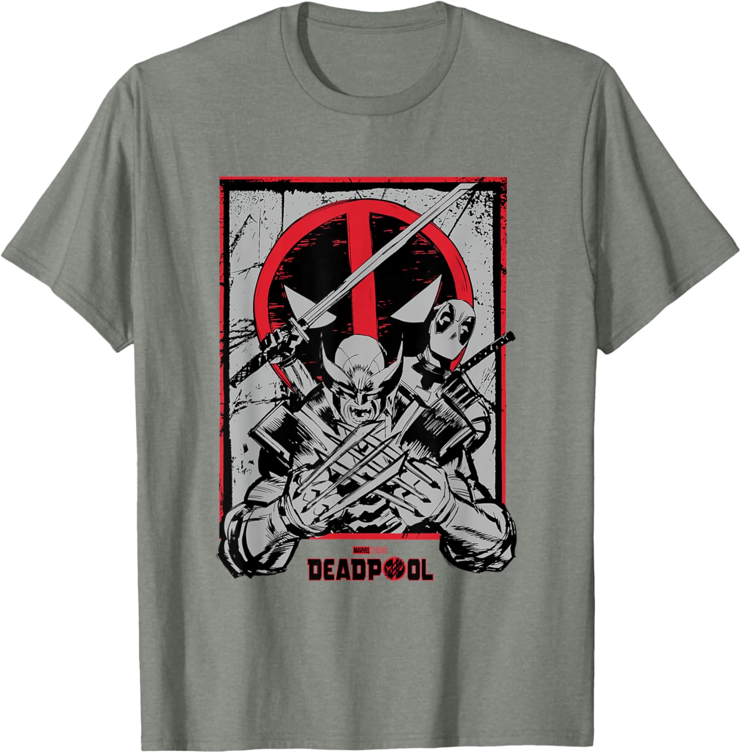 Vintage Deadpool and Wolverine Comic Art T-Shirt for Marvel Fans - 10