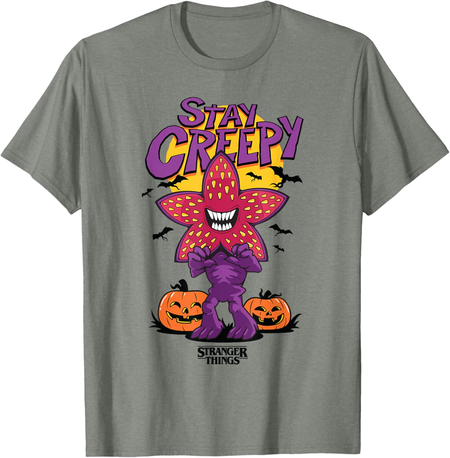 Stay Creepy Cute Demogorgon Smile Poster T-Shirt for Stranger Things Fans - 12
