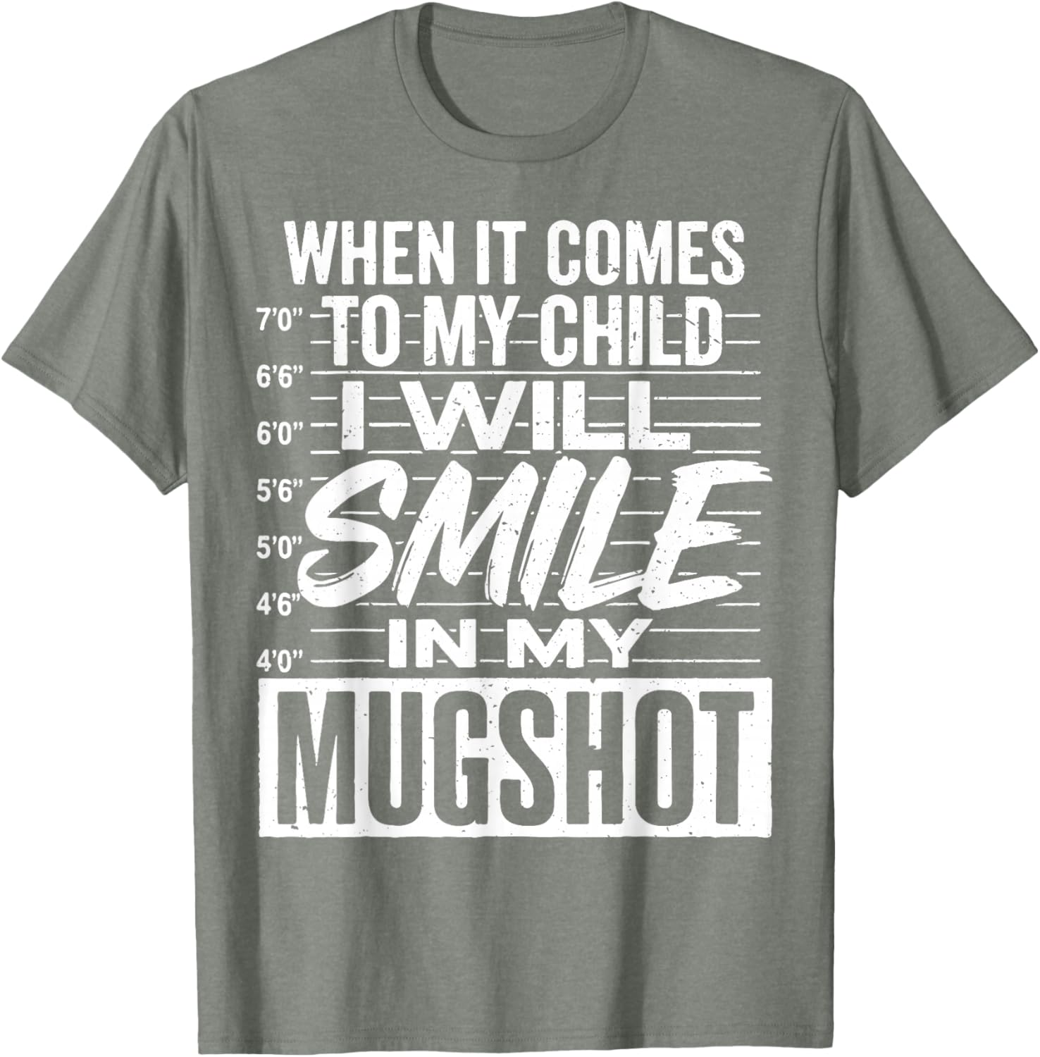 Smile Mugshot T-Shirt for Moms - Funny Parenting Apparel Gift - 20