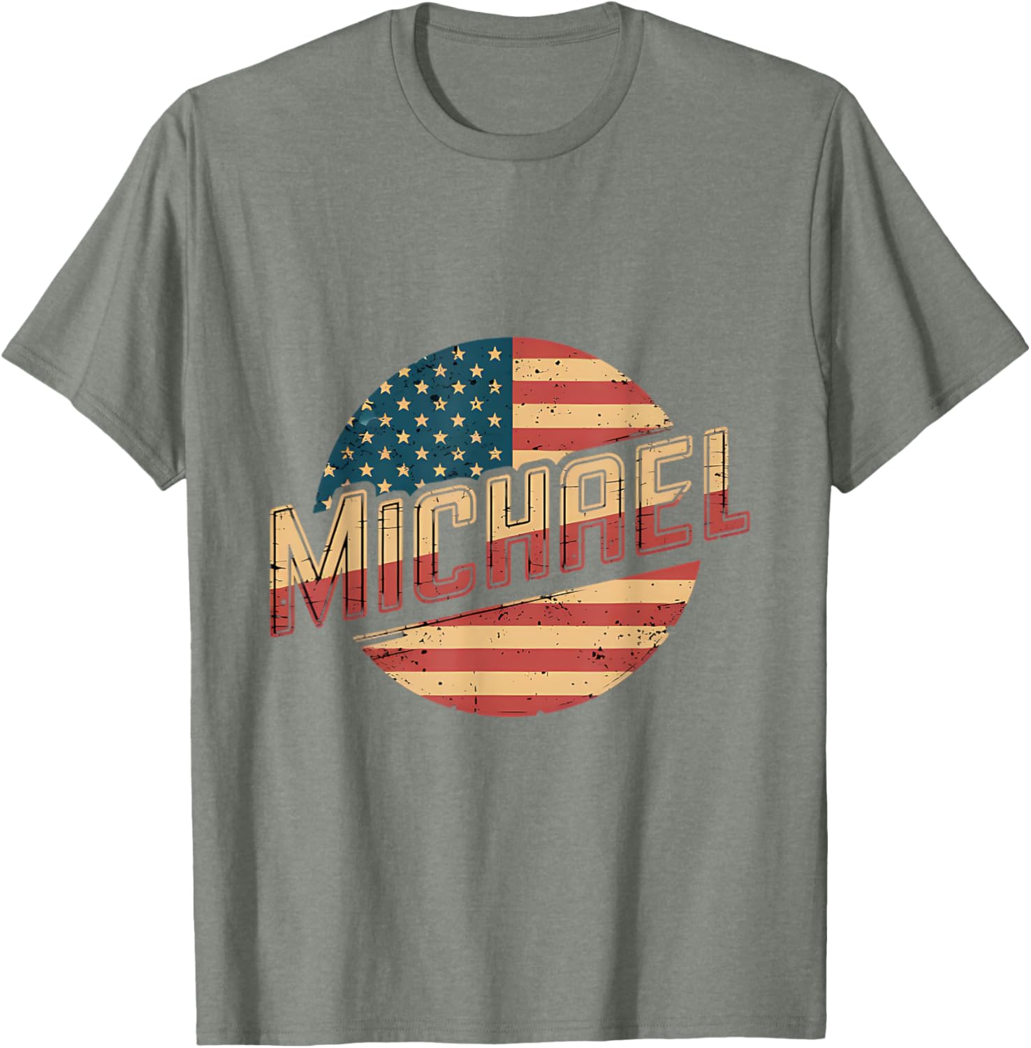 Personalized Michael USA Flag Patriot T-Shirt for Proud Americans - 8