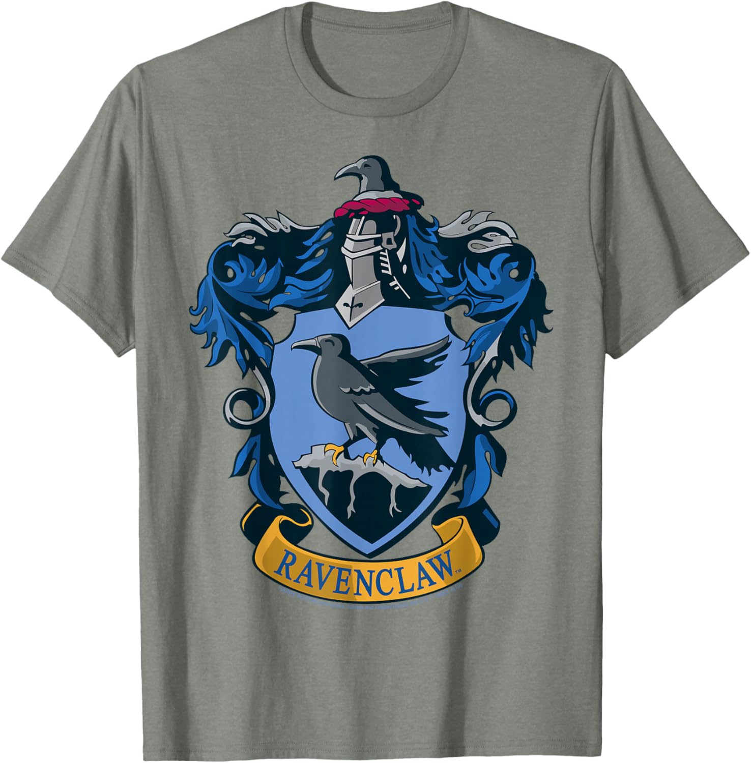 Ravenclaw Hogwarts House Nouveau Crest T-Shirt for Harry Potter Fans - 7