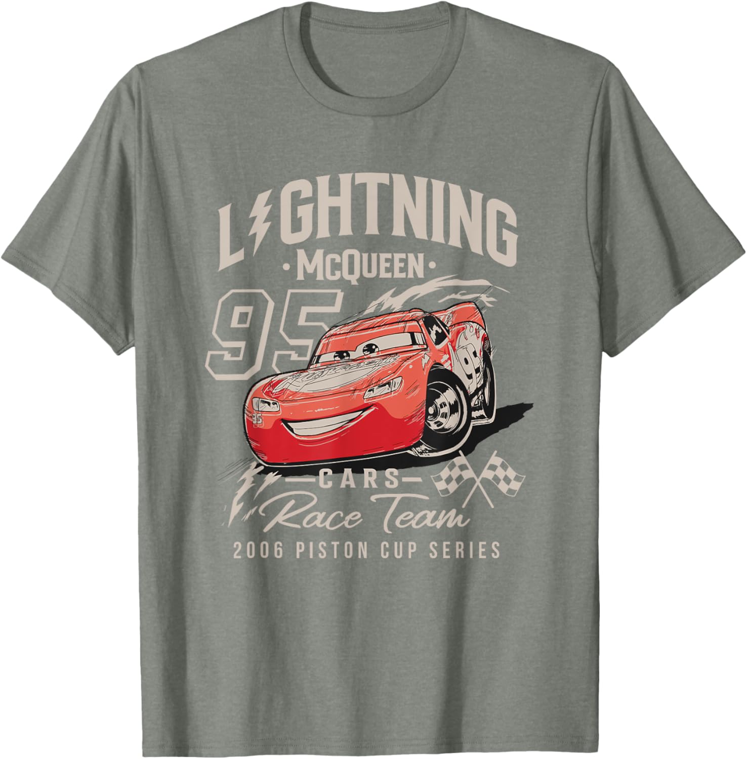 Vintage Disney Pixar Cars McQueen Piston Cup Series T-Shirt for Fans - 3