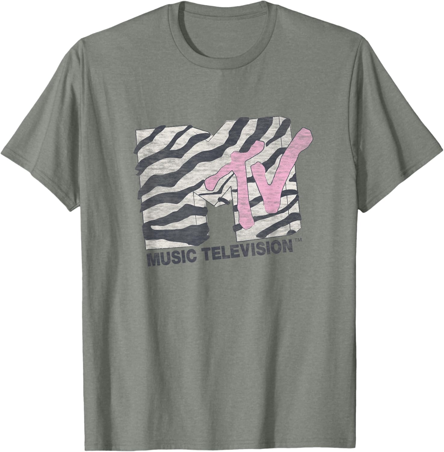 Vintage Pink Zebra Print T-Shirt for Stylish Animal Print Lovers - 2
